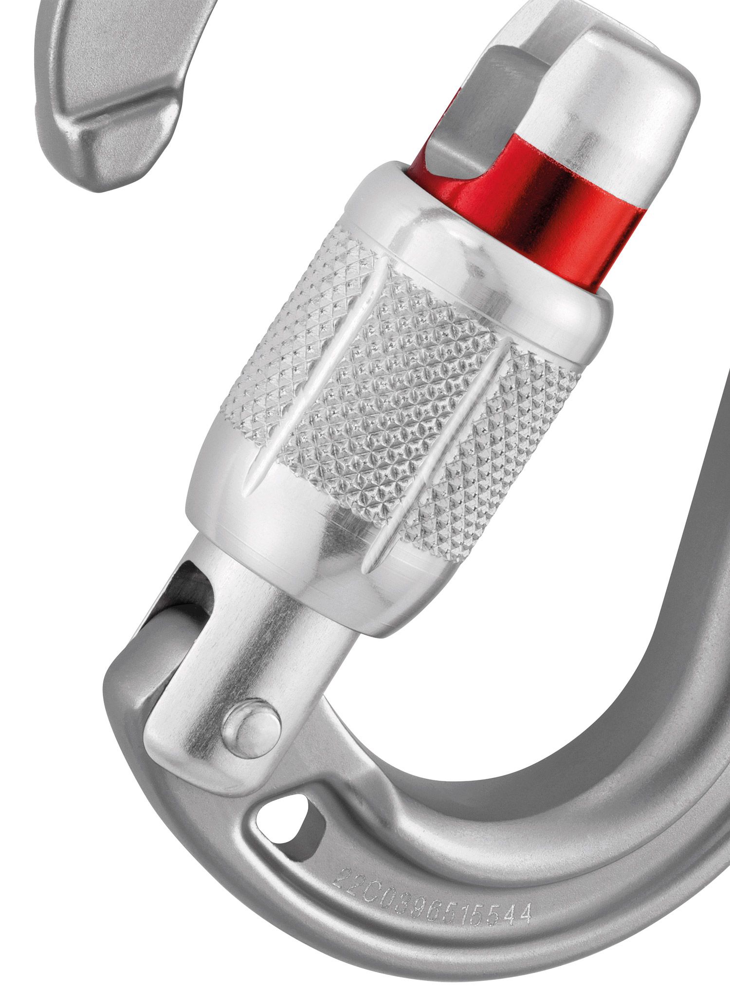 Karabiner za penjanje Petzl Rocha Screw-Lock - light grey