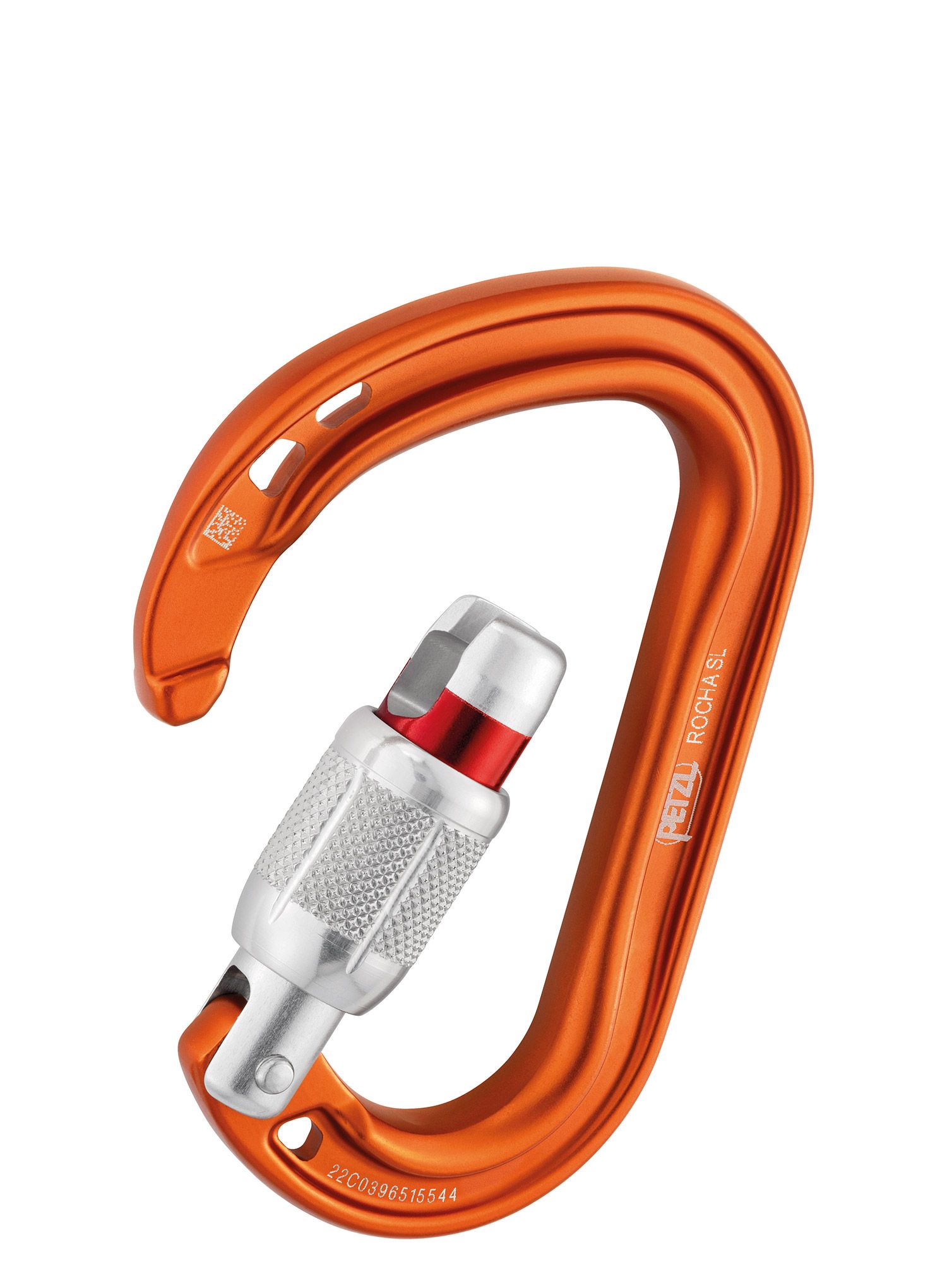 Karabiner za penjanje Petzl Rocha Screw-Lock - orange