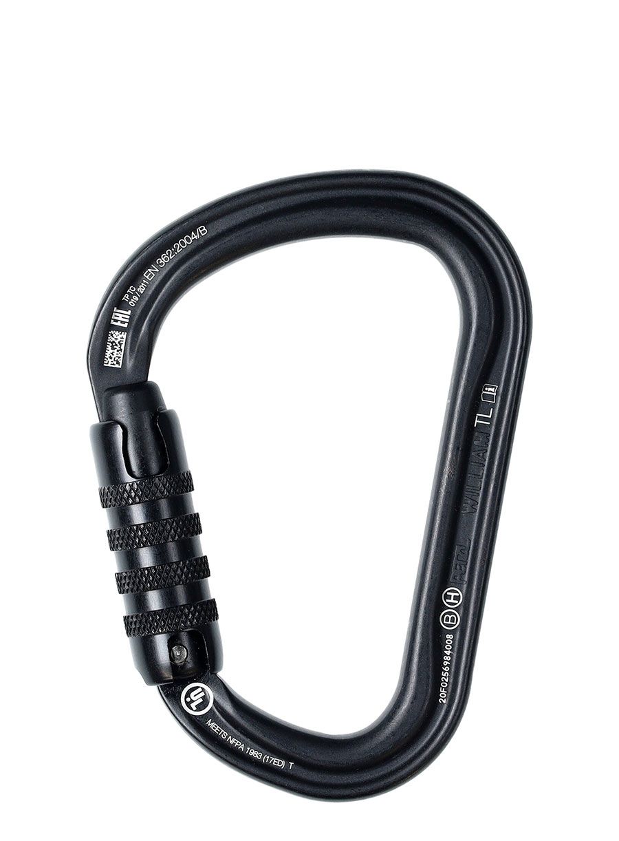 Karabiner za penjanje Petzl William Triact-Lock - black