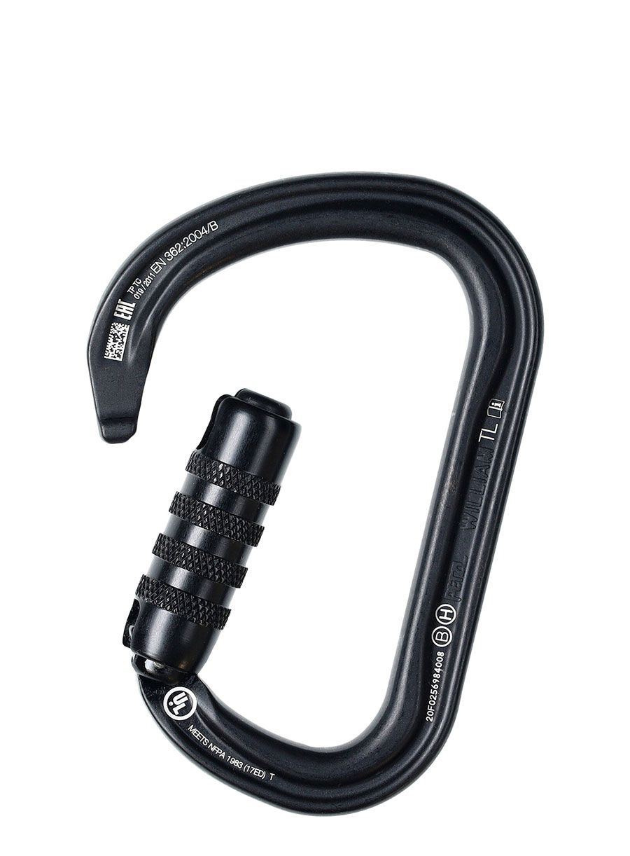 Karabiner za penjanje Petzl William Triact-Lock - black