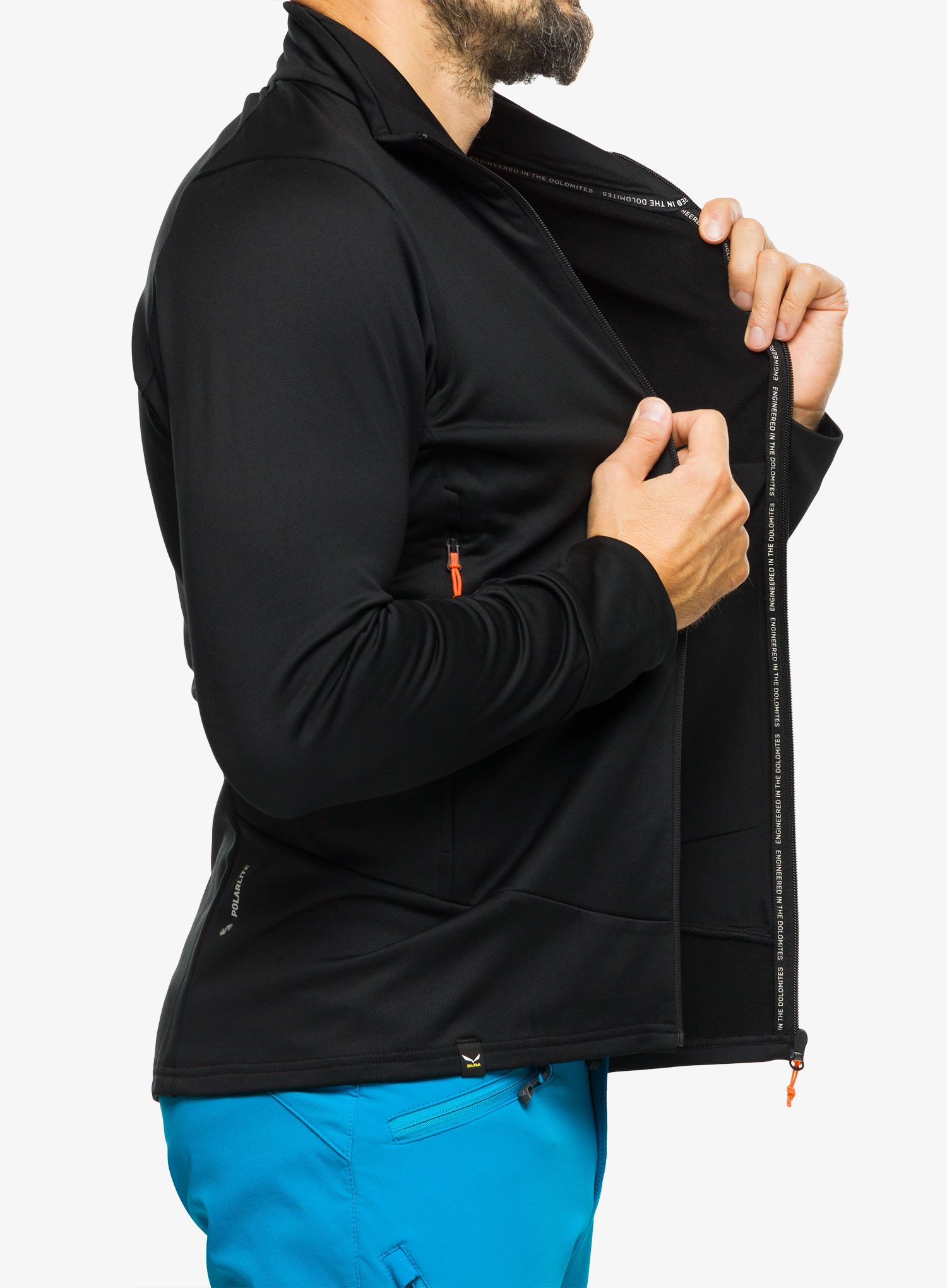 Jakna od flisa Salewa Puez PL Jacket - black out