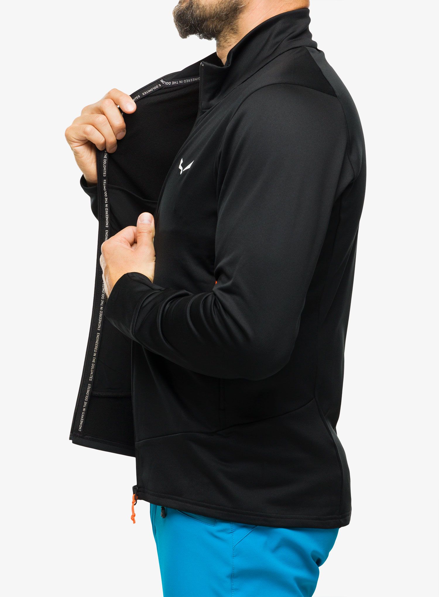 Jakna od flisa Salewa Puez PL Jacket - black out