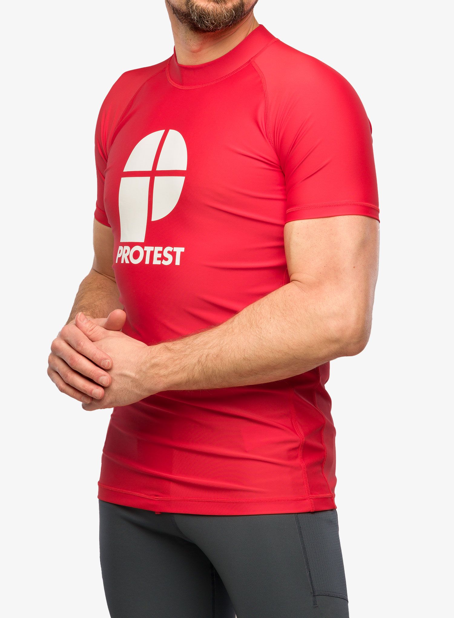 Majica s tiskom Protest Prtcater Lycra - tomato