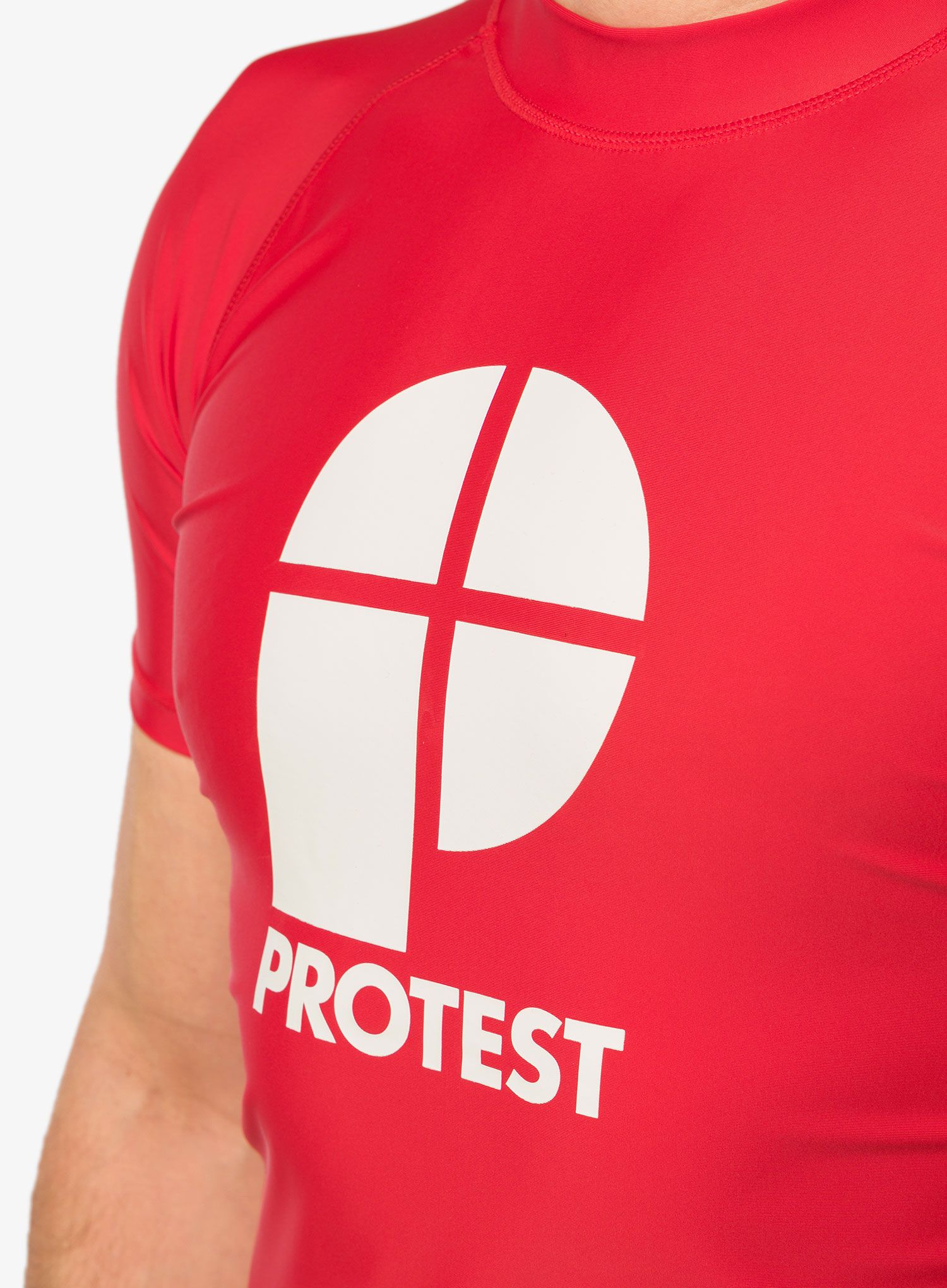 Majica s tiskom Protest Prtcater Lycra - tomato