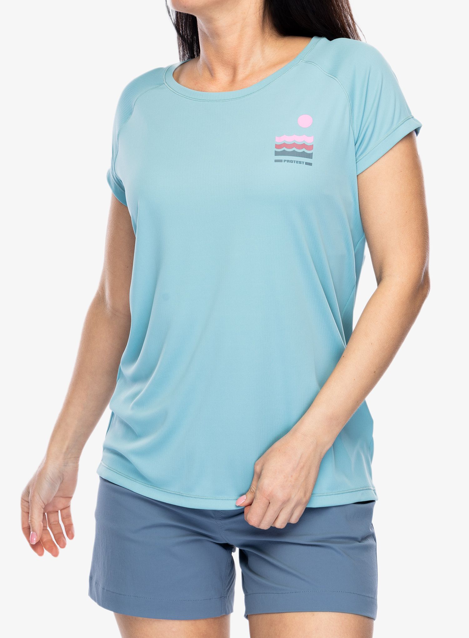 Ženska brzosušeća majica Protest Prtixy Surf T Short Sleeves - vision blue