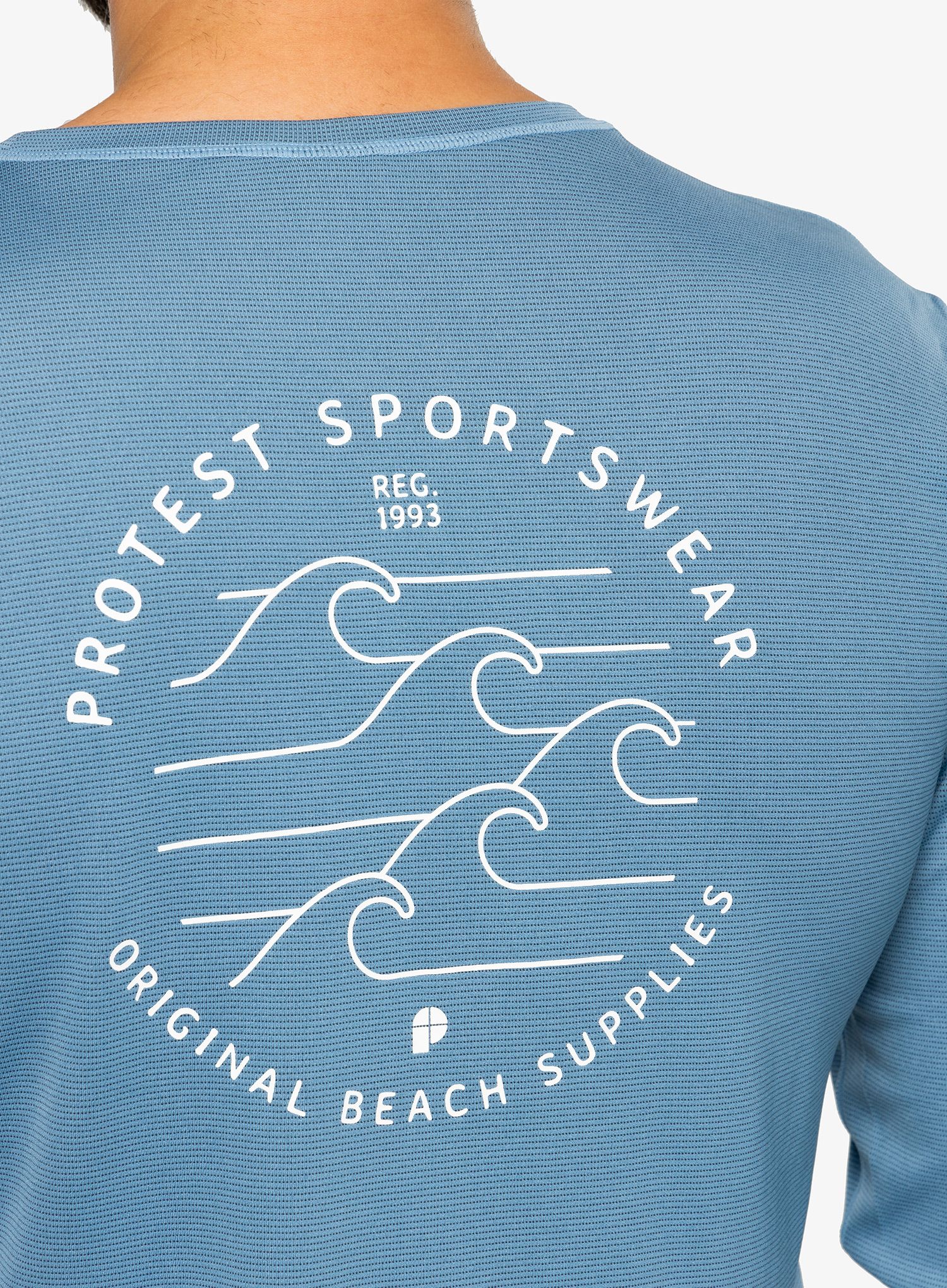 Dukserica Protest Prtlooma Long Sleeve Lycra Surf Shirt - river blue