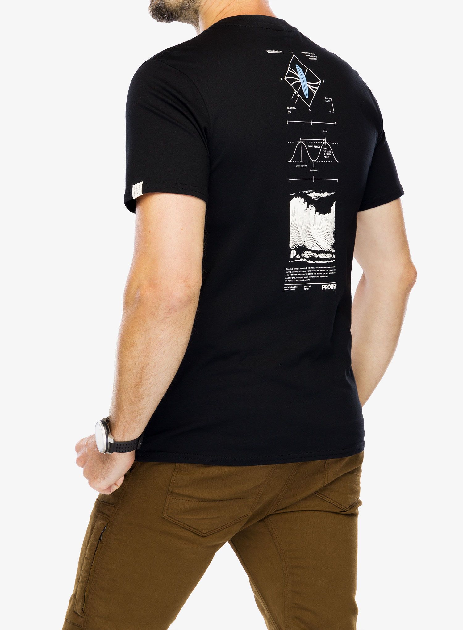 Majica s tiskom Protest Prtpenalt T-Shirt - true black