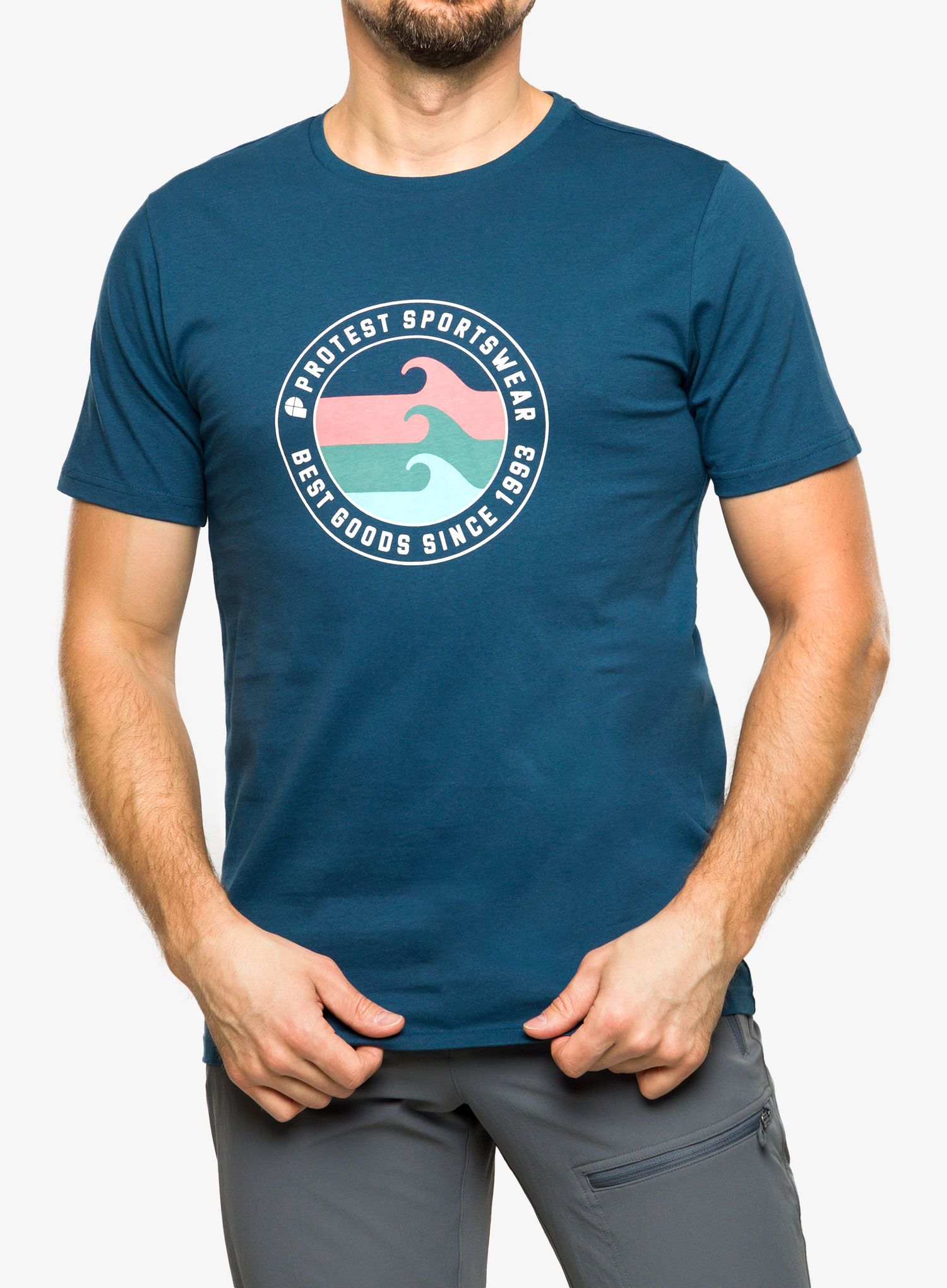 Majica s tiskom Protest Prtsharm T-Shirt - blue