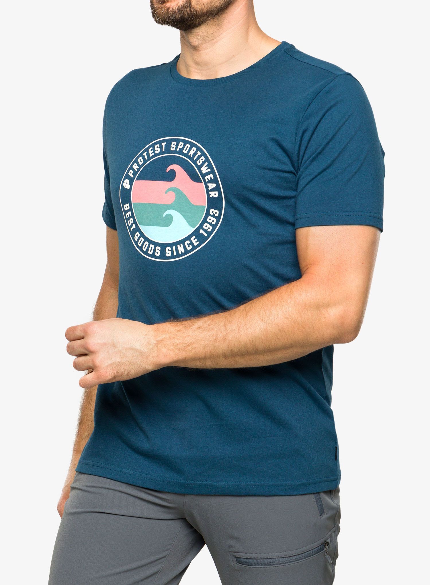 Majica s tiskom Protest Prtsharm T-Shirt - blue
