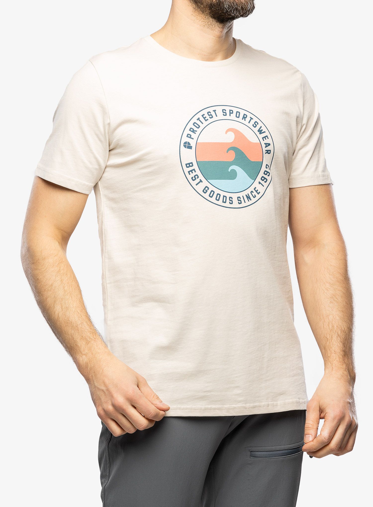 Pamučna majica Protest Prtsharm T-Shirt - kit off-white