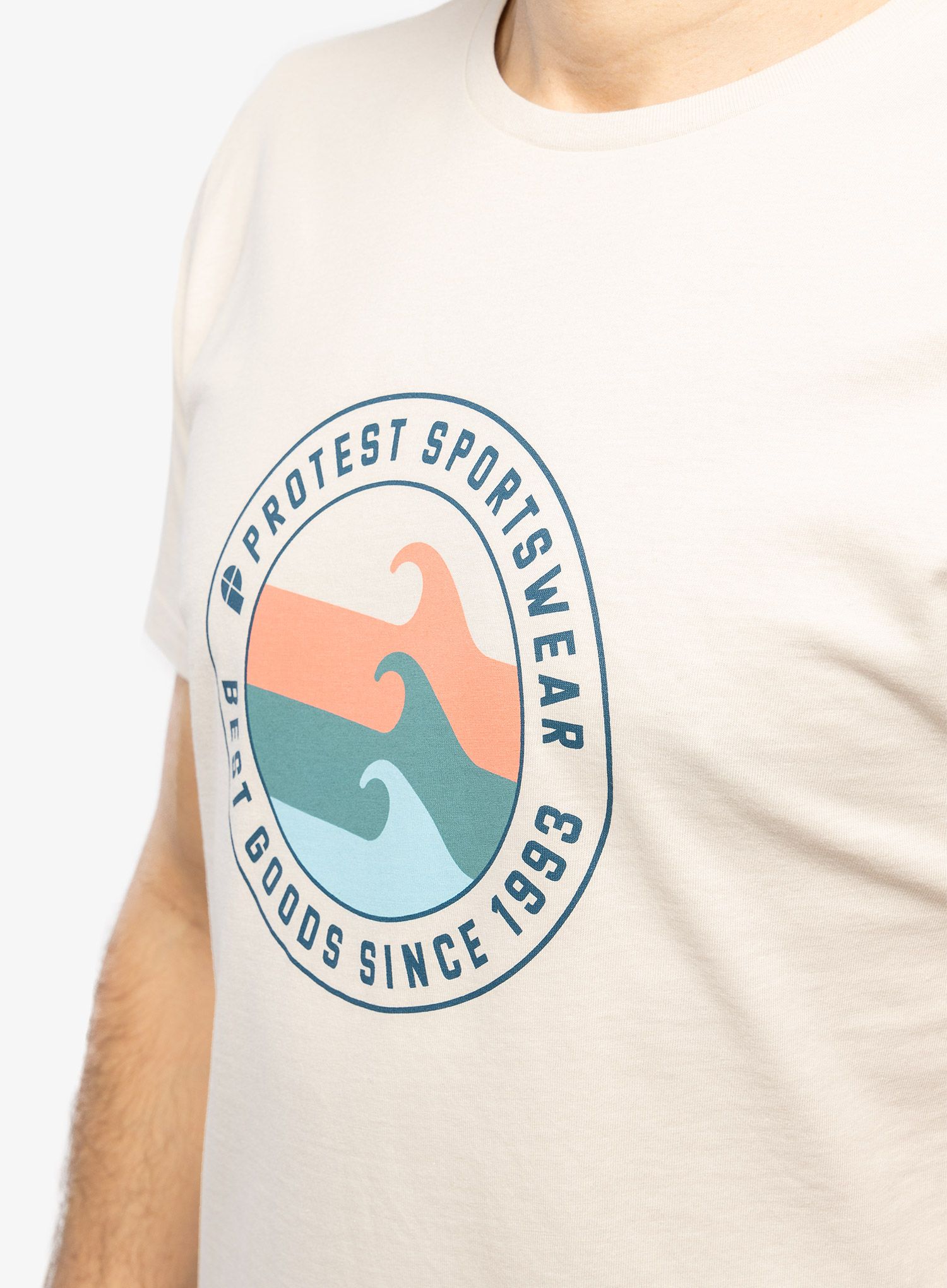 Pamučna majica Protest Prtsharm T-Shirt - kit off-white