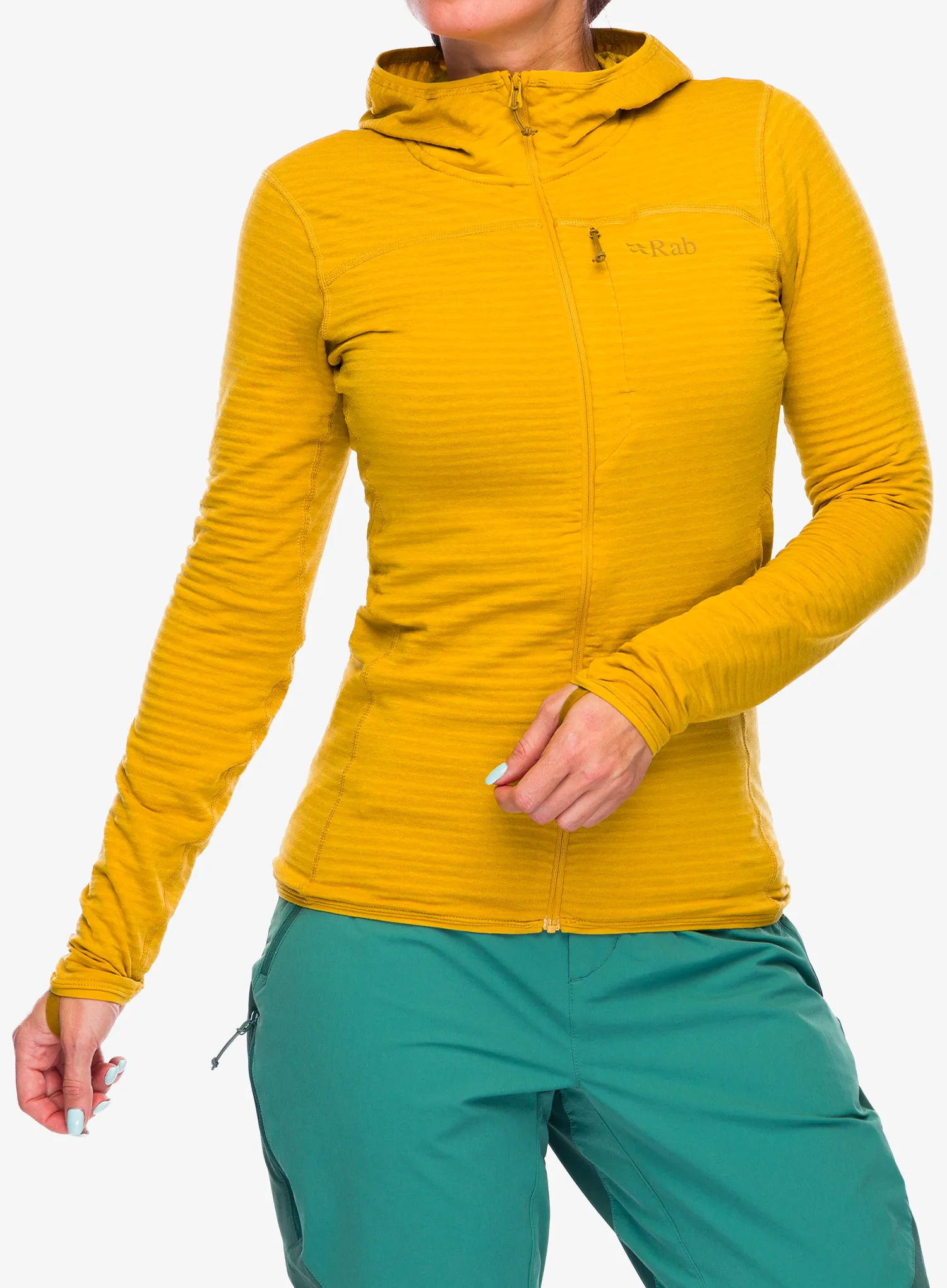 Dukserica s kapuljačom ženska Rab Ascendor Light Hoody - sahara