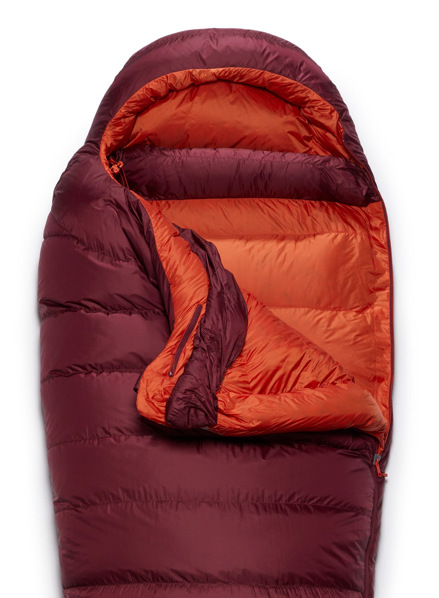 Ženska perjana vreća za spavanje Rab Ascent 900 (170 cm) - deep heather