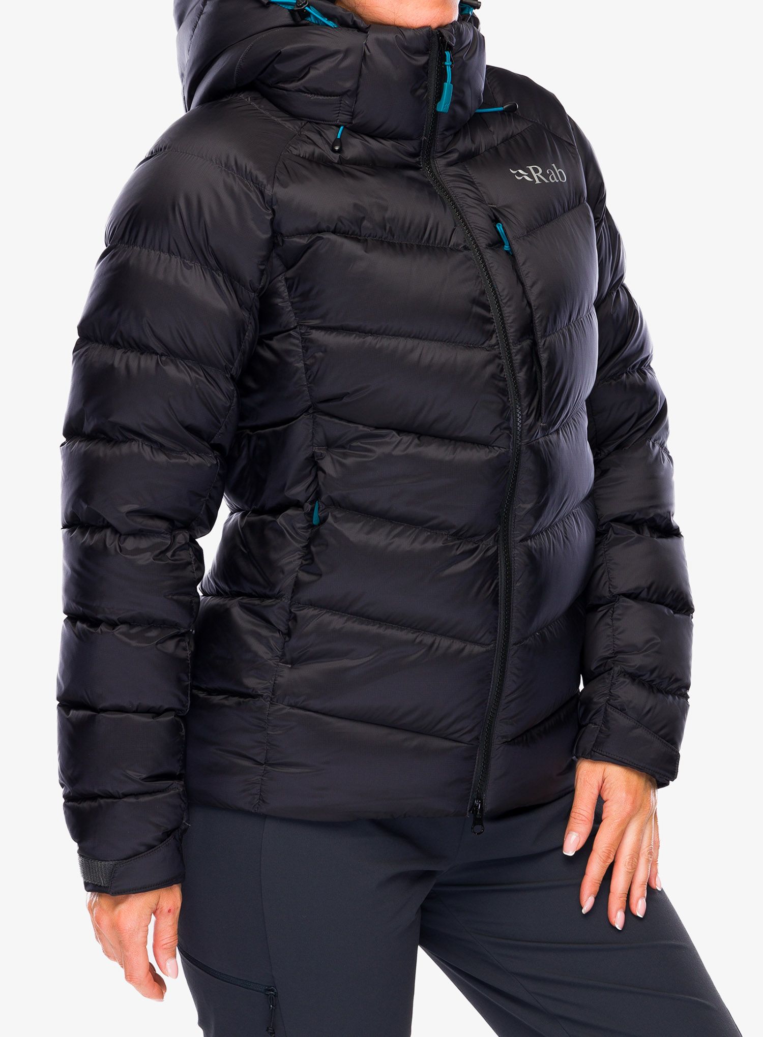 Ženska perjana jakna Rab Axion Pro Jacket - anthracite