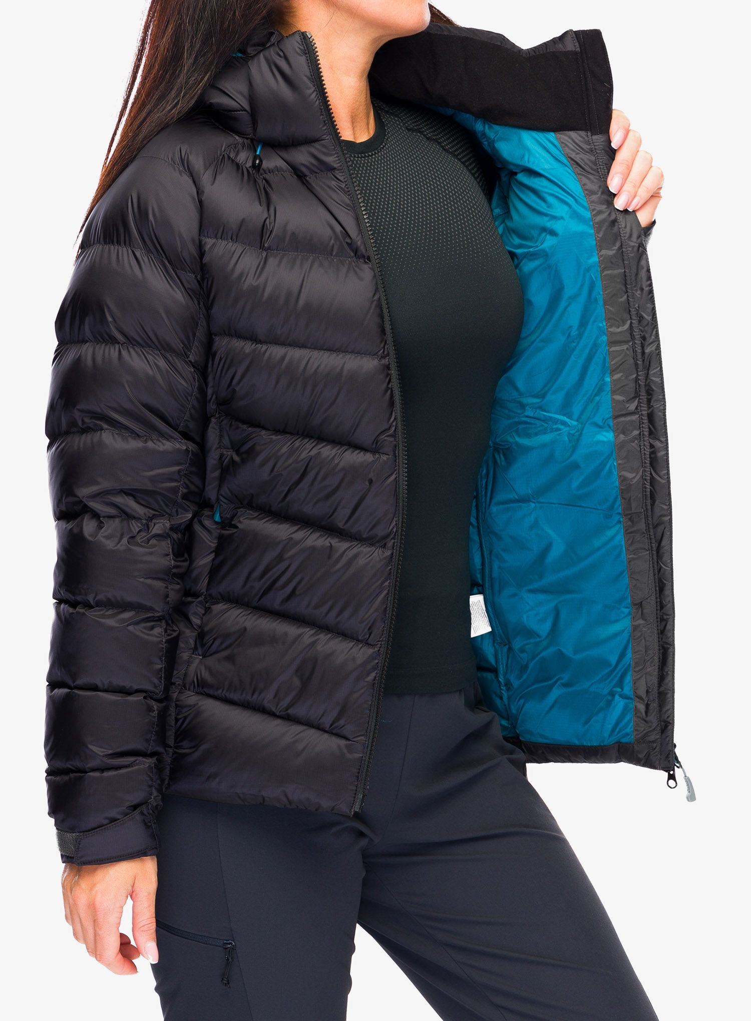 Ženska perjana jakna Rab Axion Pro Jacket - anthracite