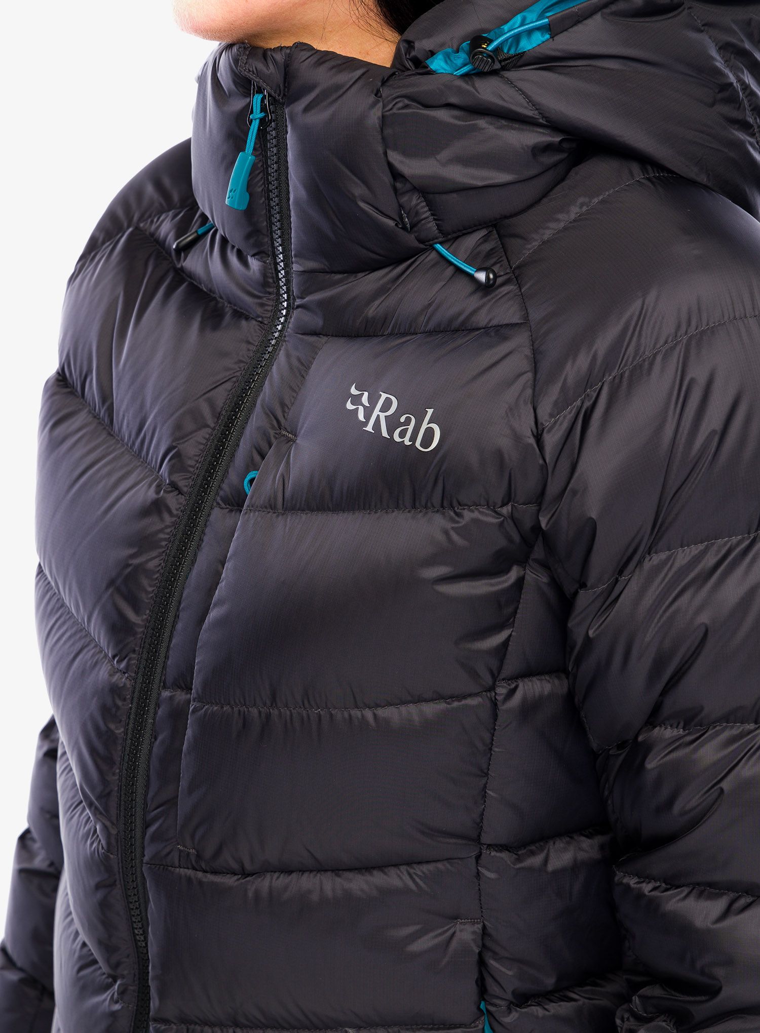 Ženska perjana jakna Rab Axion Pro Jacket - anthracite