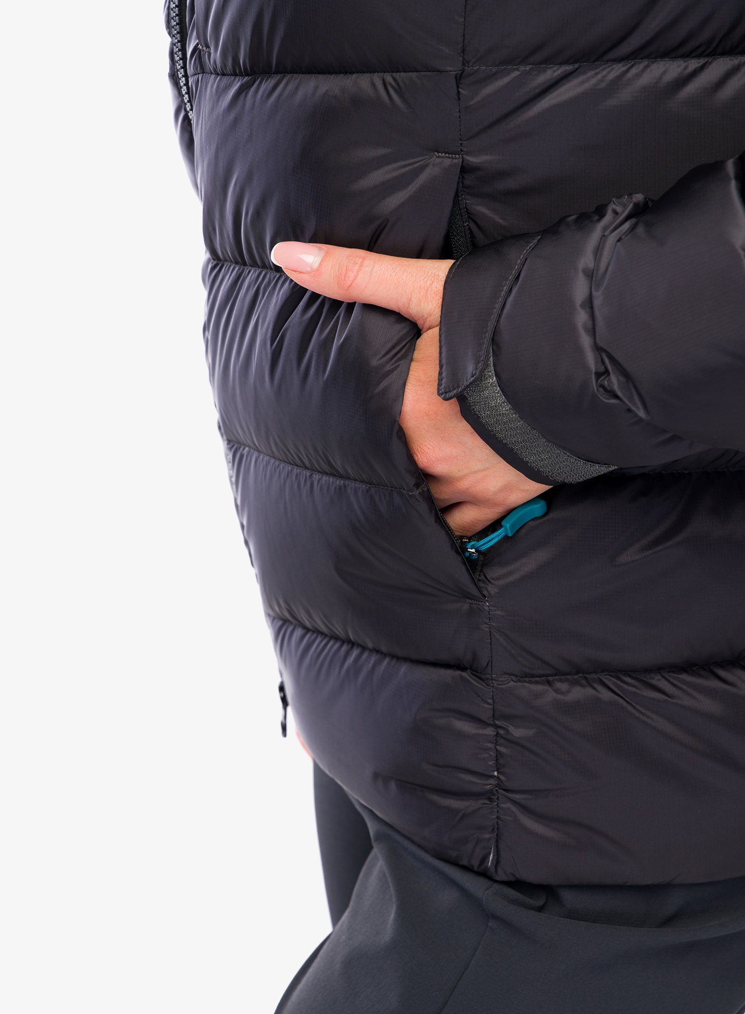 Ženska perjana jakna Rab Axion Pro Jacket - anthracite