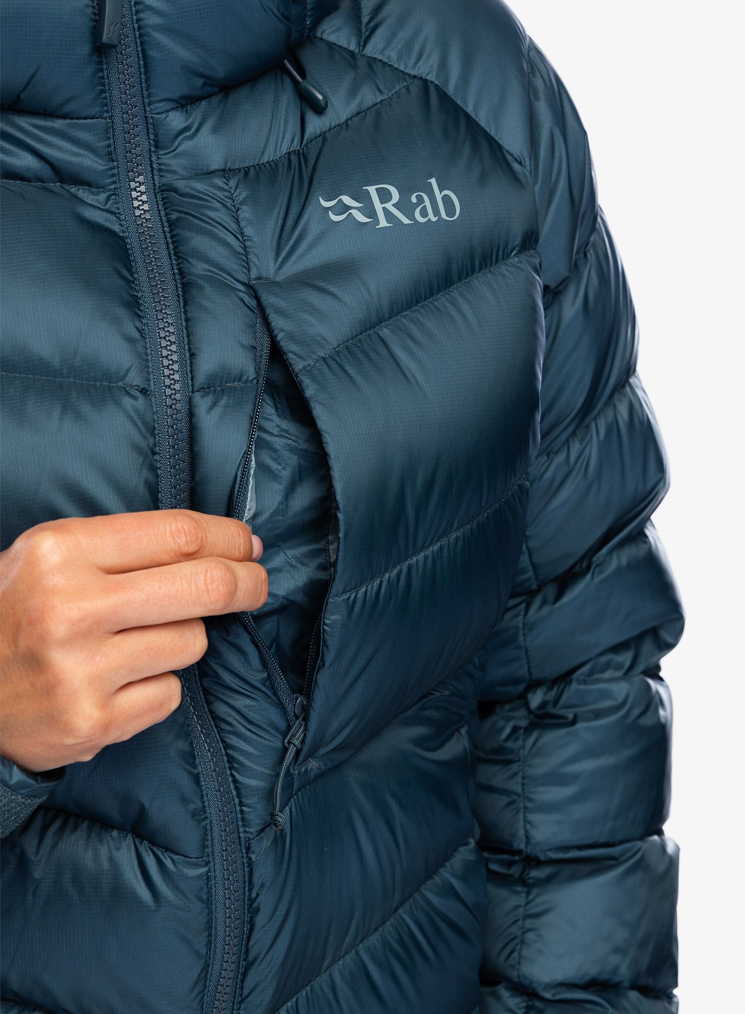 Ženska perjana jakna Rab Axion Pro Jacket - orion blue