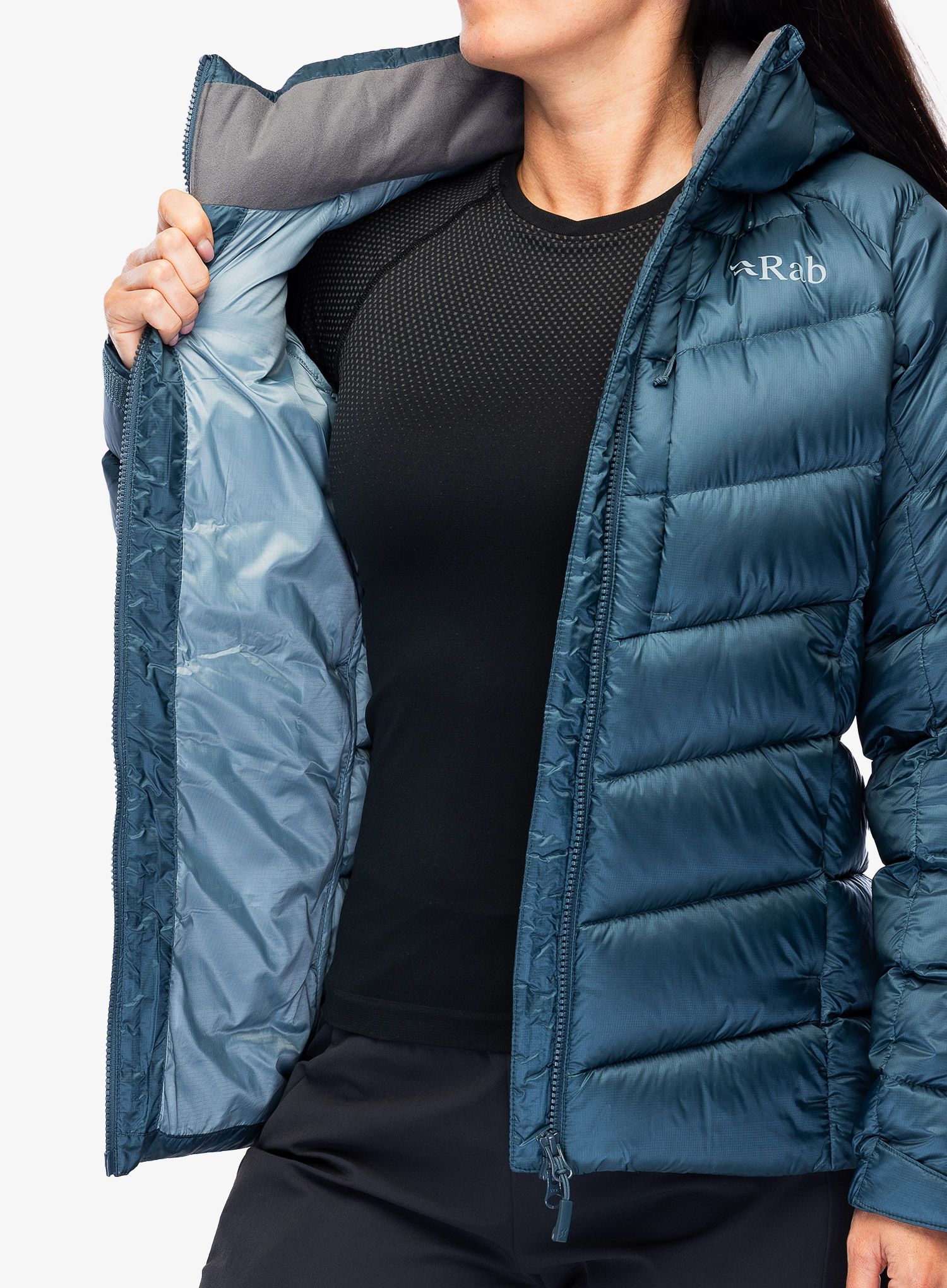 Ženska perjana jakna Rab Axion Pro Jacket - orion blue