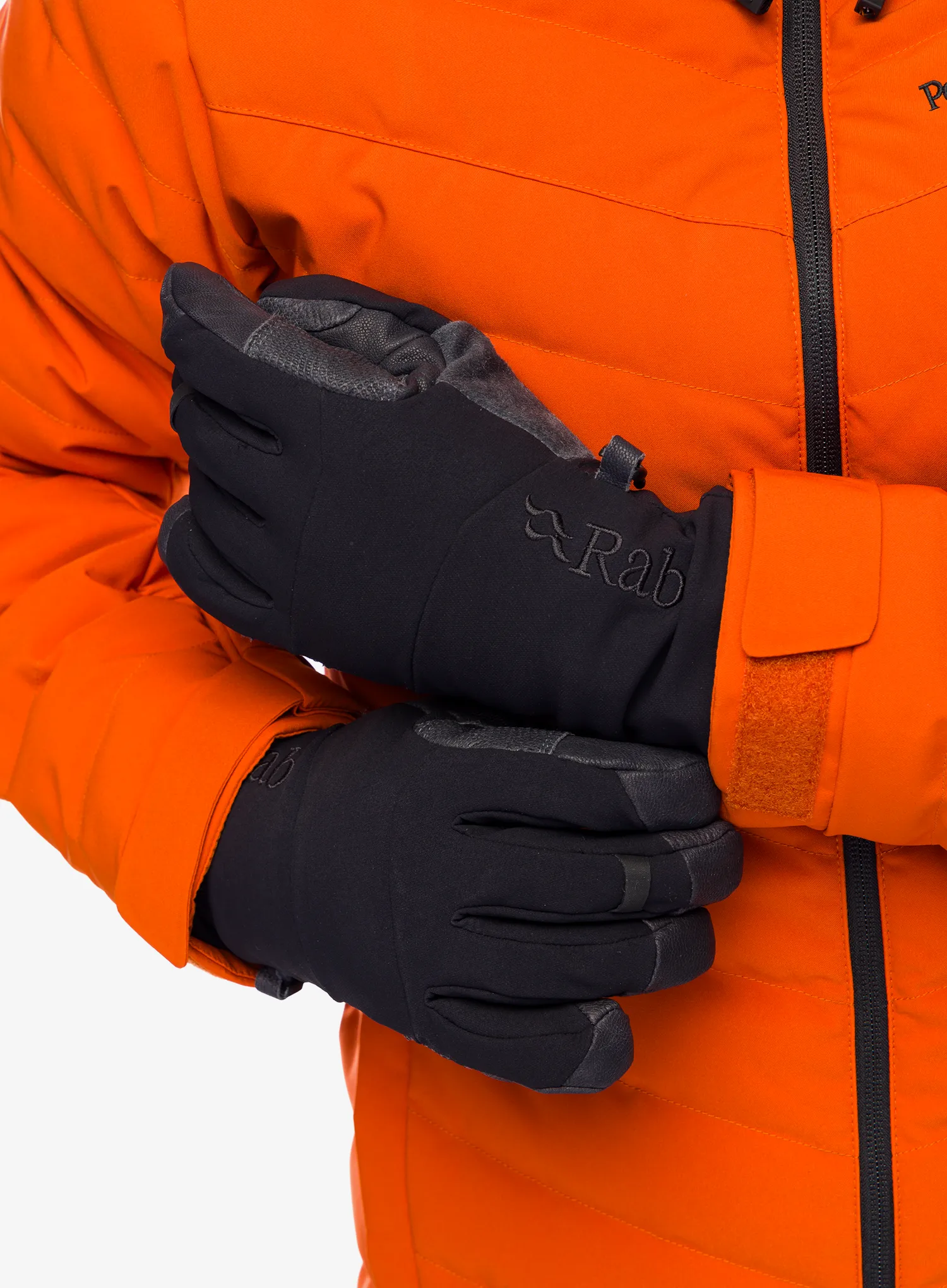 Softshell rukavice Rab Baltoro Glove - black