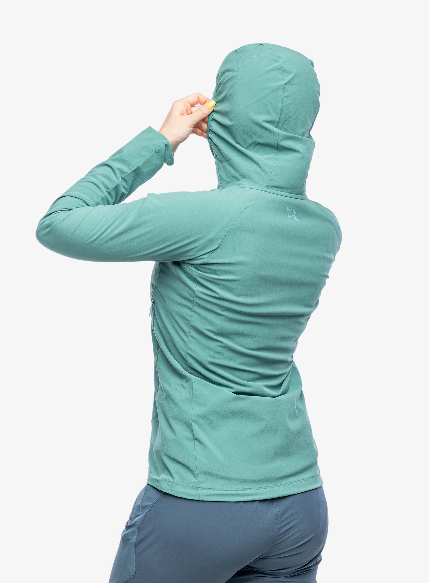 Ženska softshell jakna Rab Borealis Jacket - eucalyptus