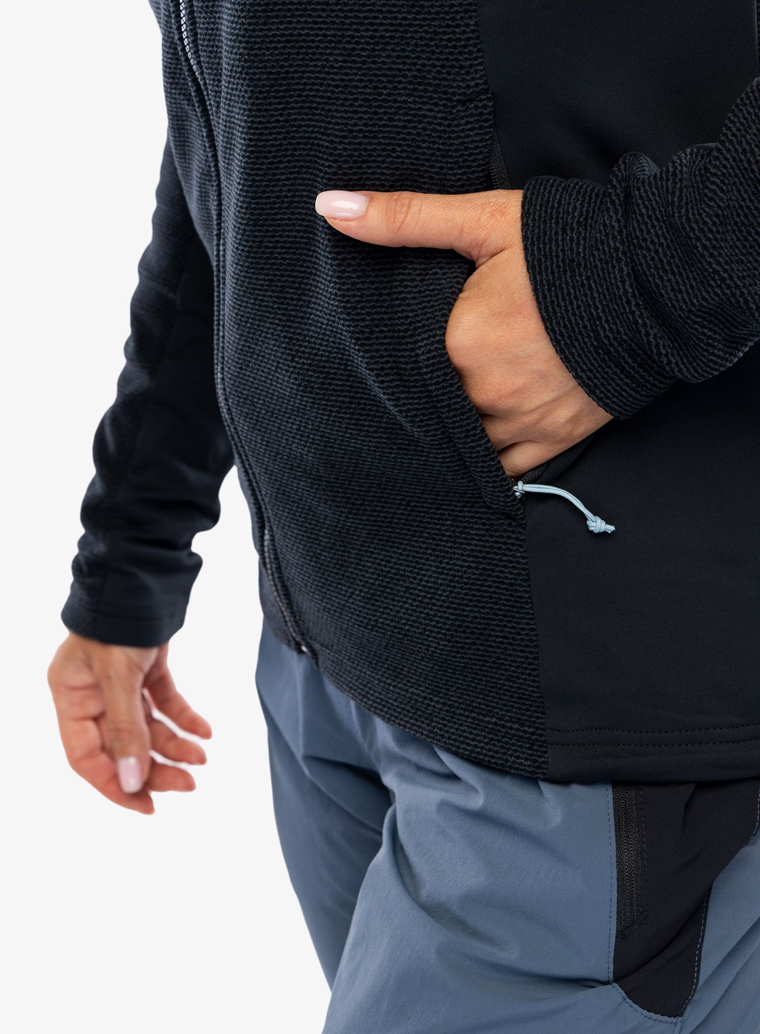 Ženska dukserica od flisa Rab Capacitor Hoody - beluga