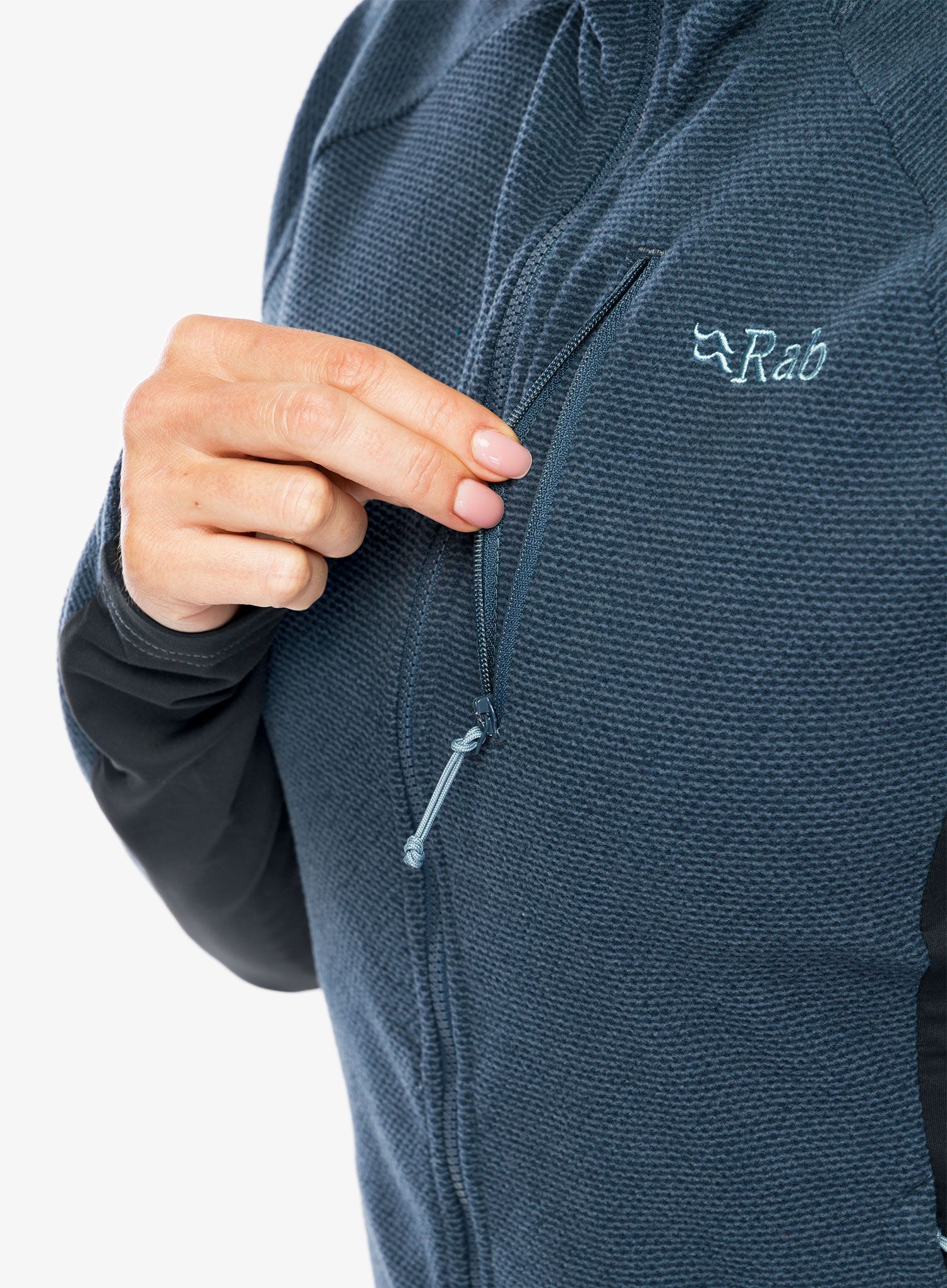 Ženska dukserica od flisa Rab Capacitor Hoody - orion blue