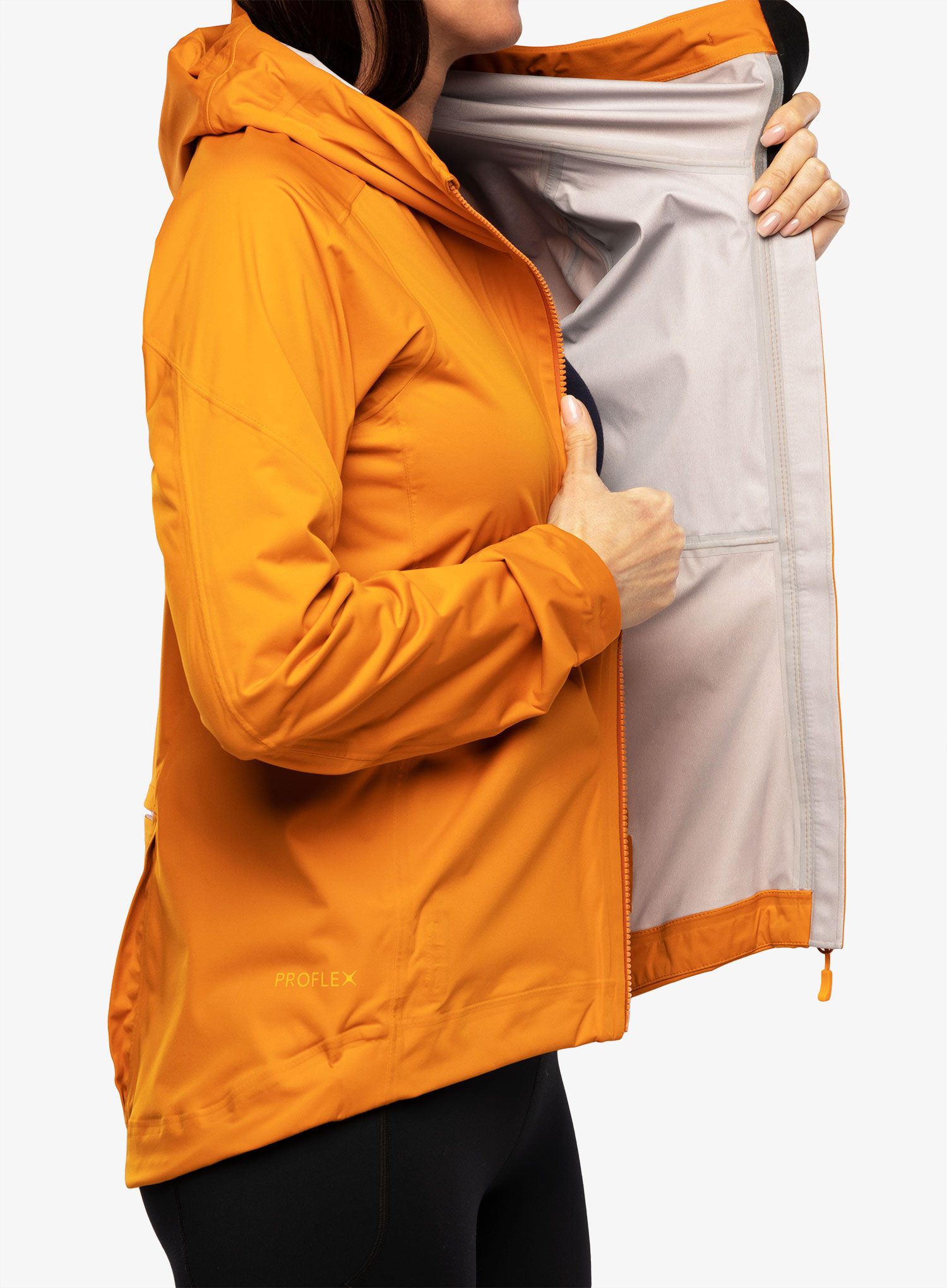 Ženska jakna s membranom Rab Cinder Kinetic Jacket - marmalade
