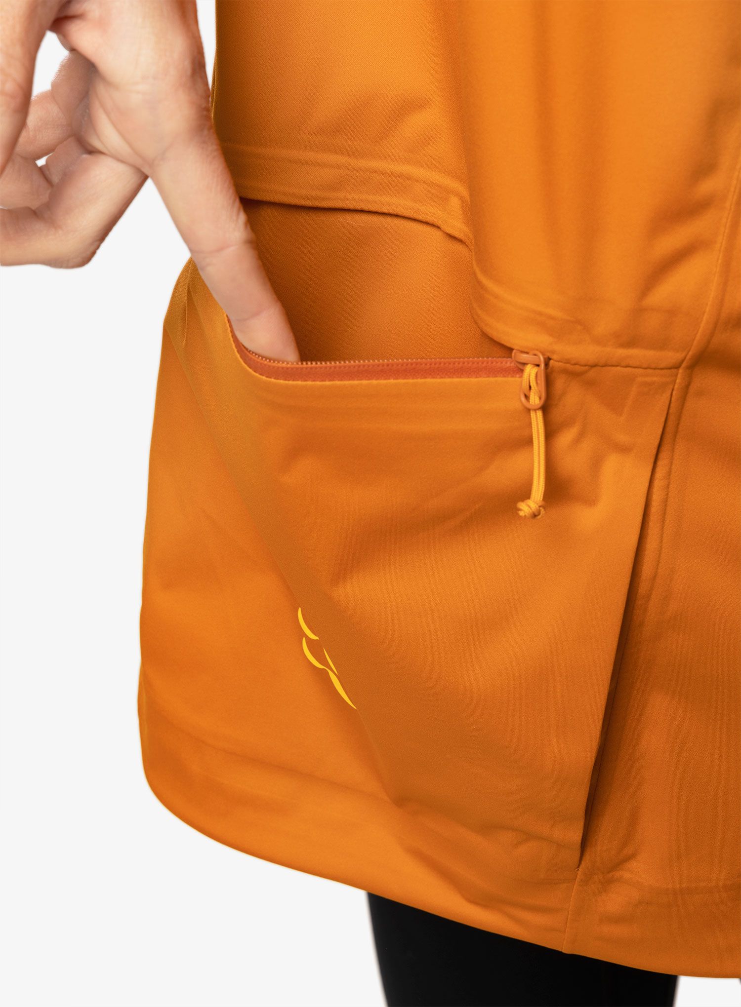 Ženska jakna s membranom Rab Cinder Kinetic Jacket - marmalade