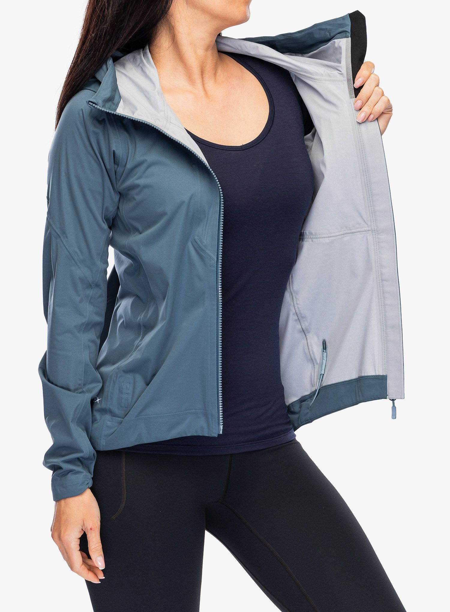 Ženska jakna s membranom Rab Cinder Kinetic Jacket - orion blue