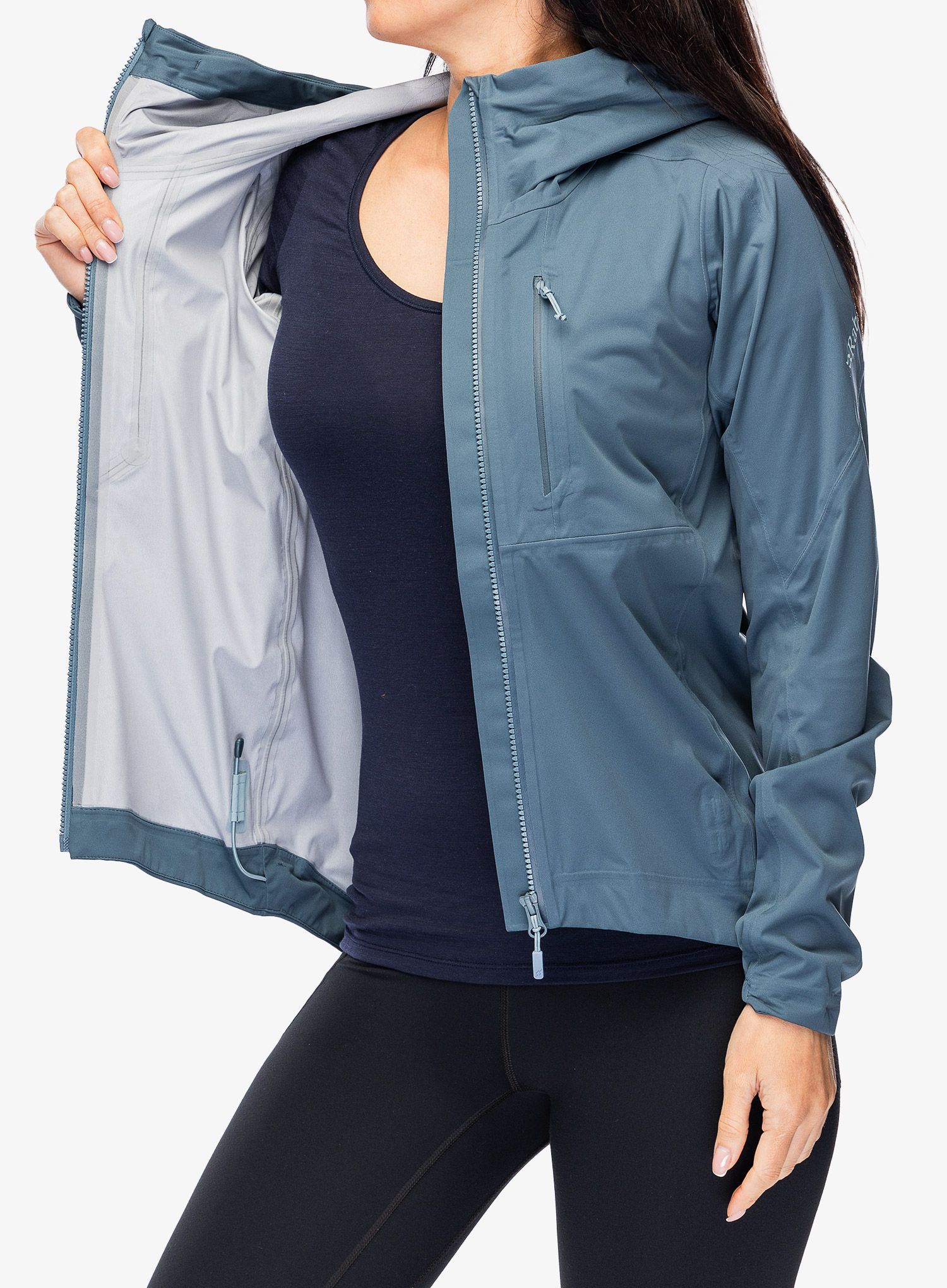 Ženska jakna s membranom Rab Cinder Kinetic Jacket - orion blue