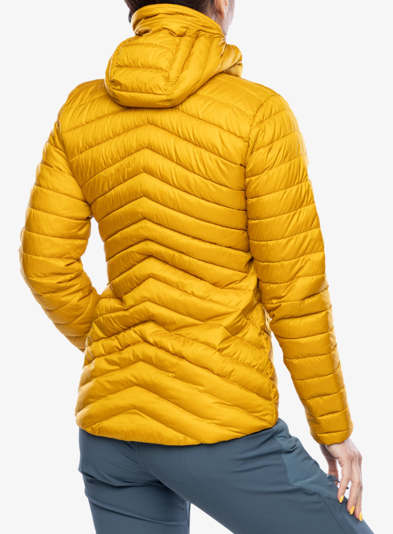 Jakna s postavom ženska Rab Cirrus Alpine Jacket - sahara