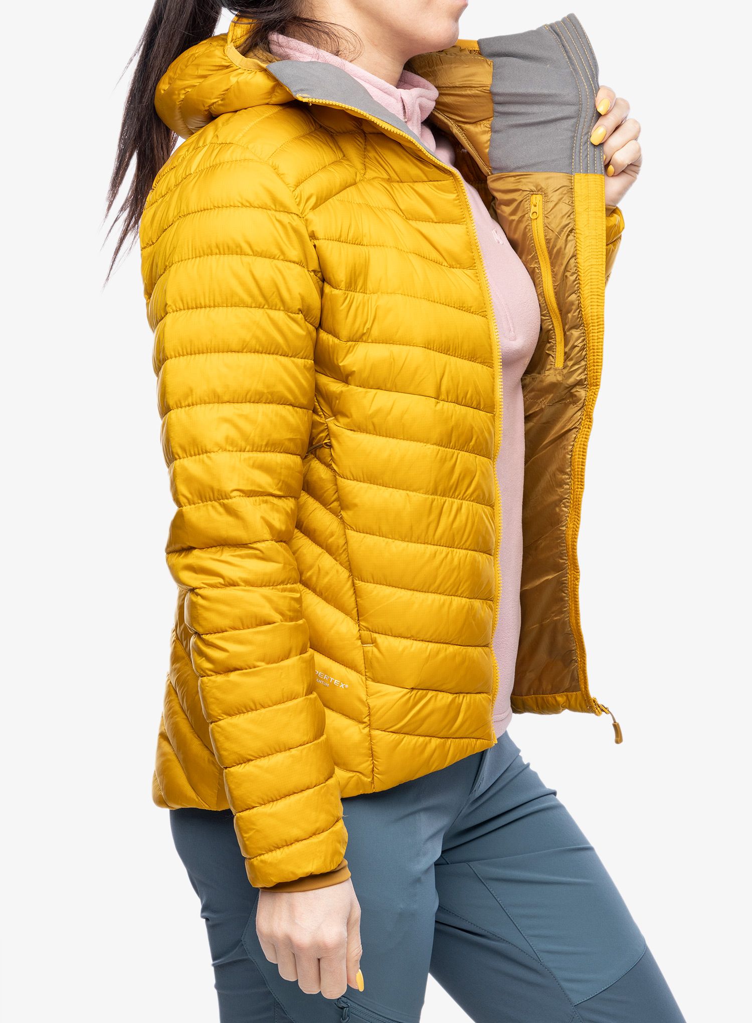 Jakna s postavom ženska Rab Cirrus Alpine Jacket - sahara