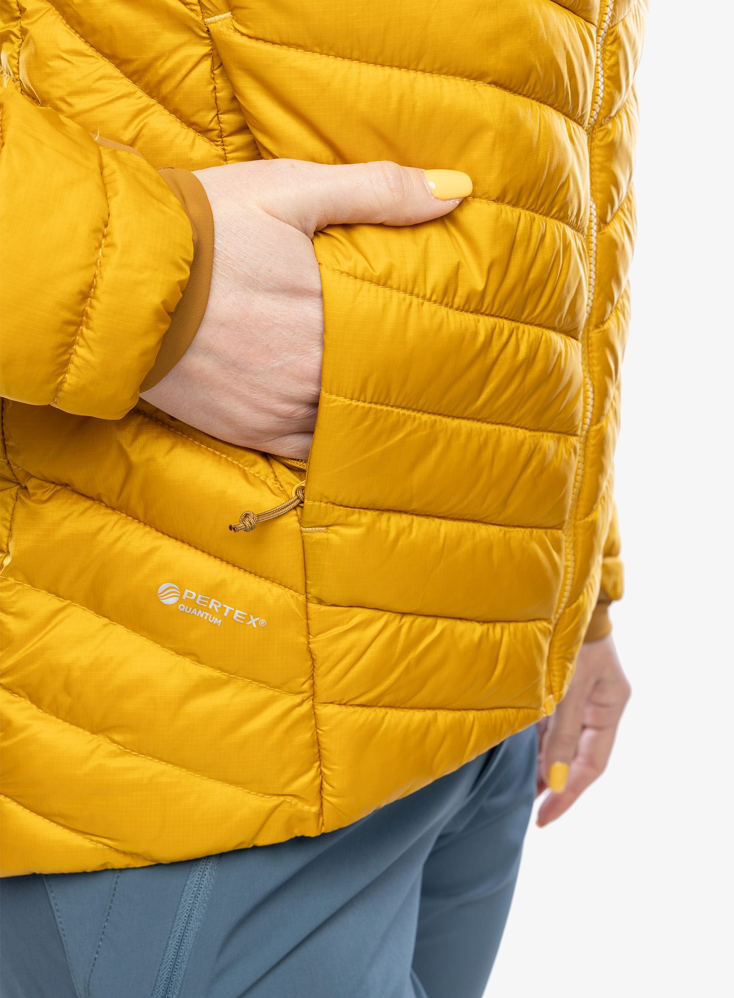 Jakna s postavom ženska Rab Cirrus Alpine Jacket - sahara