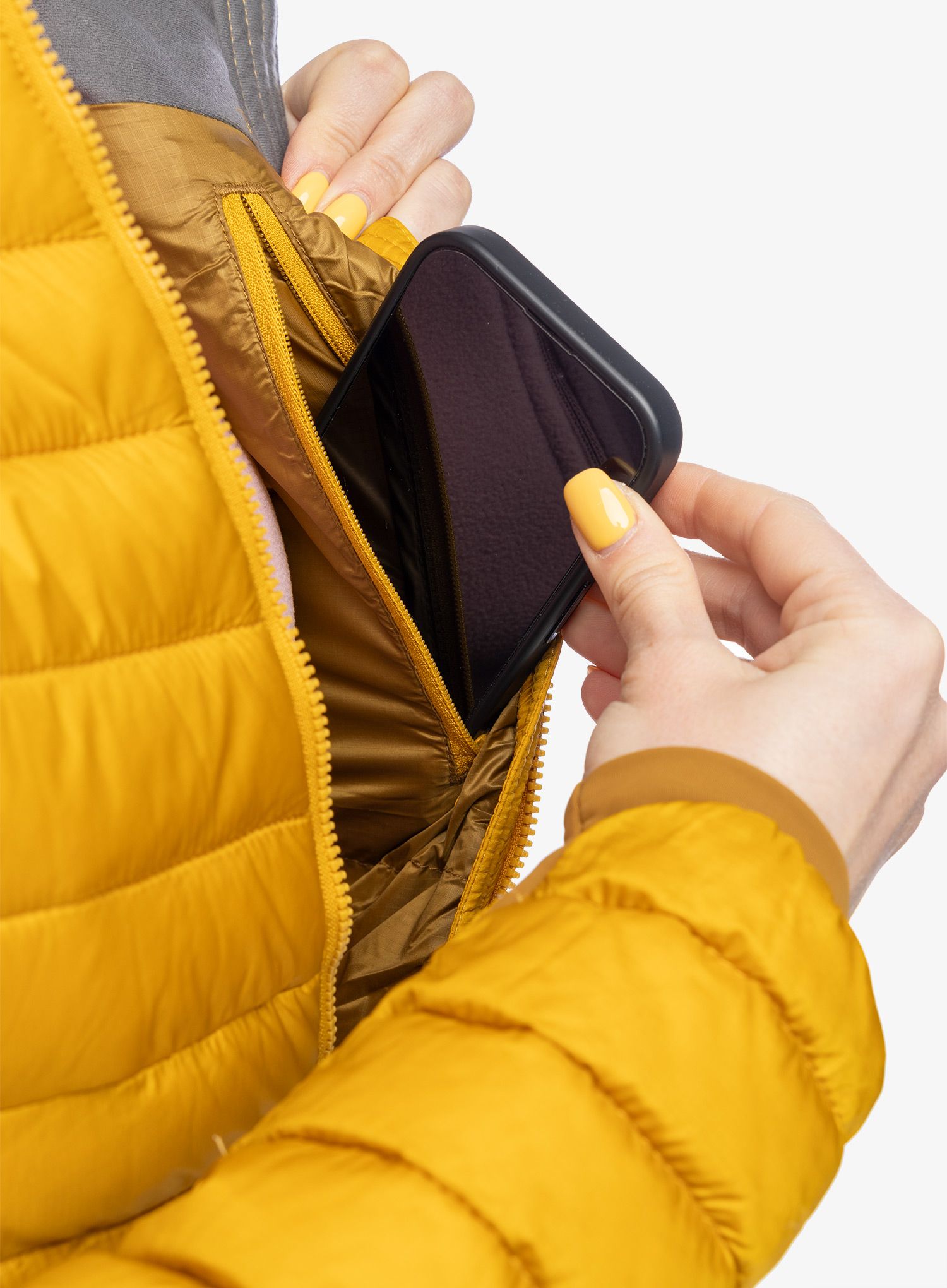 Jakna s postavom ženska Rab Cirrus Alpine Jacket - sahara