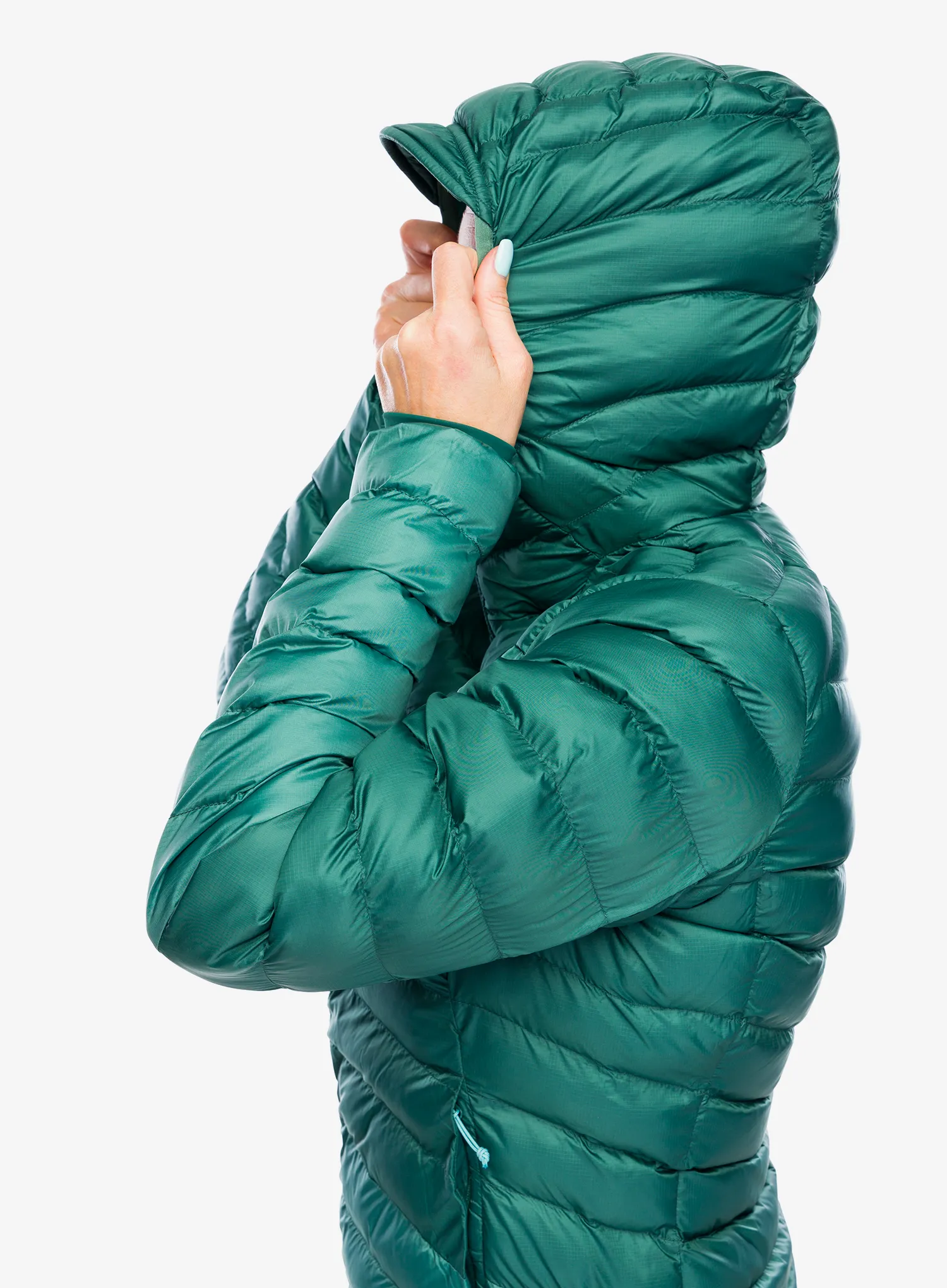 Jakna s postavom ženska Rab Cirrus Alpine - green slate/eucalyptus