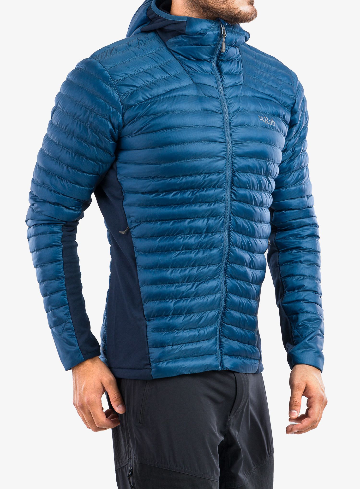 Jakna s postavom Rab Cirrus Flex 2.0 Hoody - denim