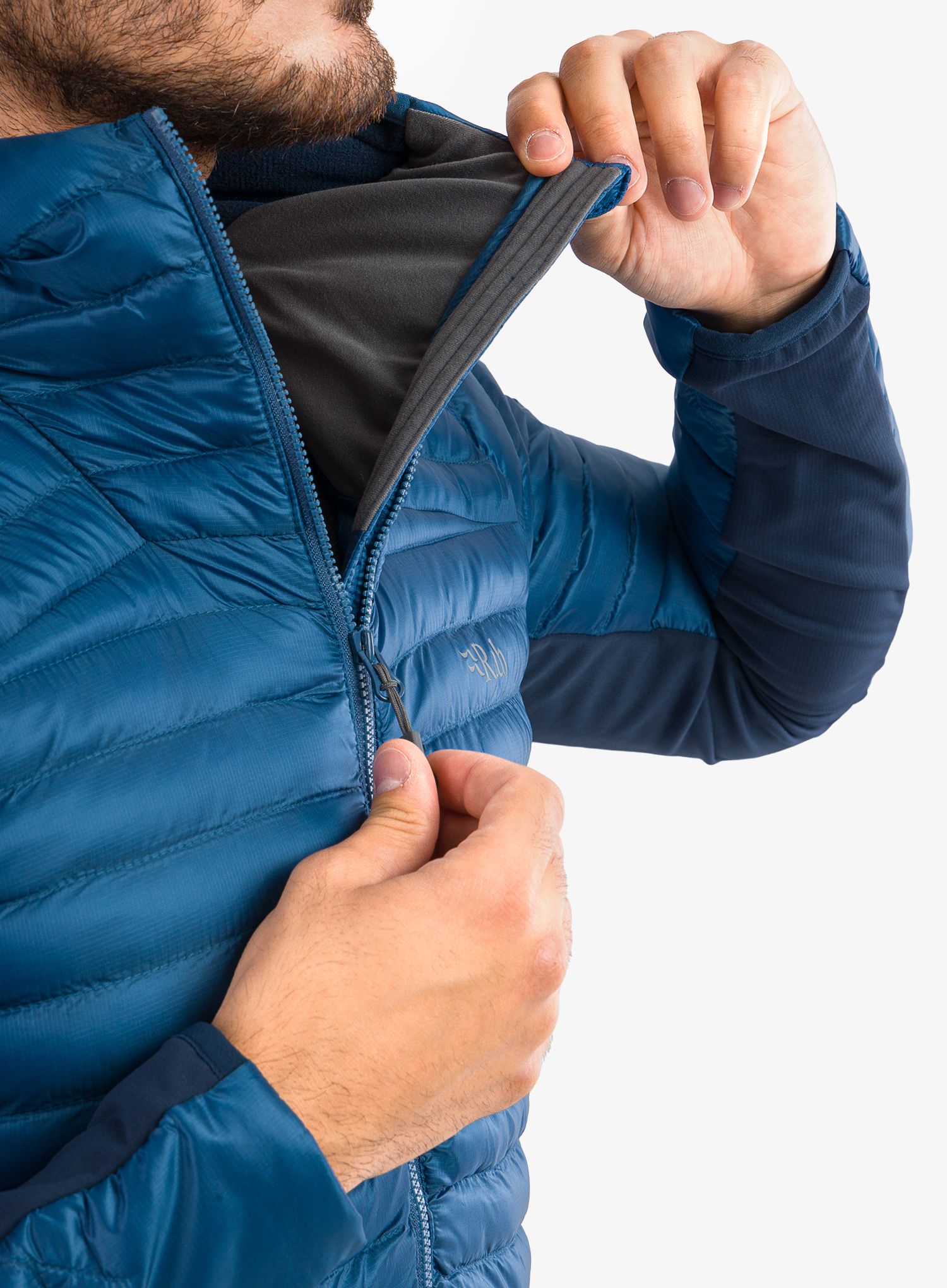 Jakna s postavom Rab Cirrus Flex 2.0 Hoody - denim
