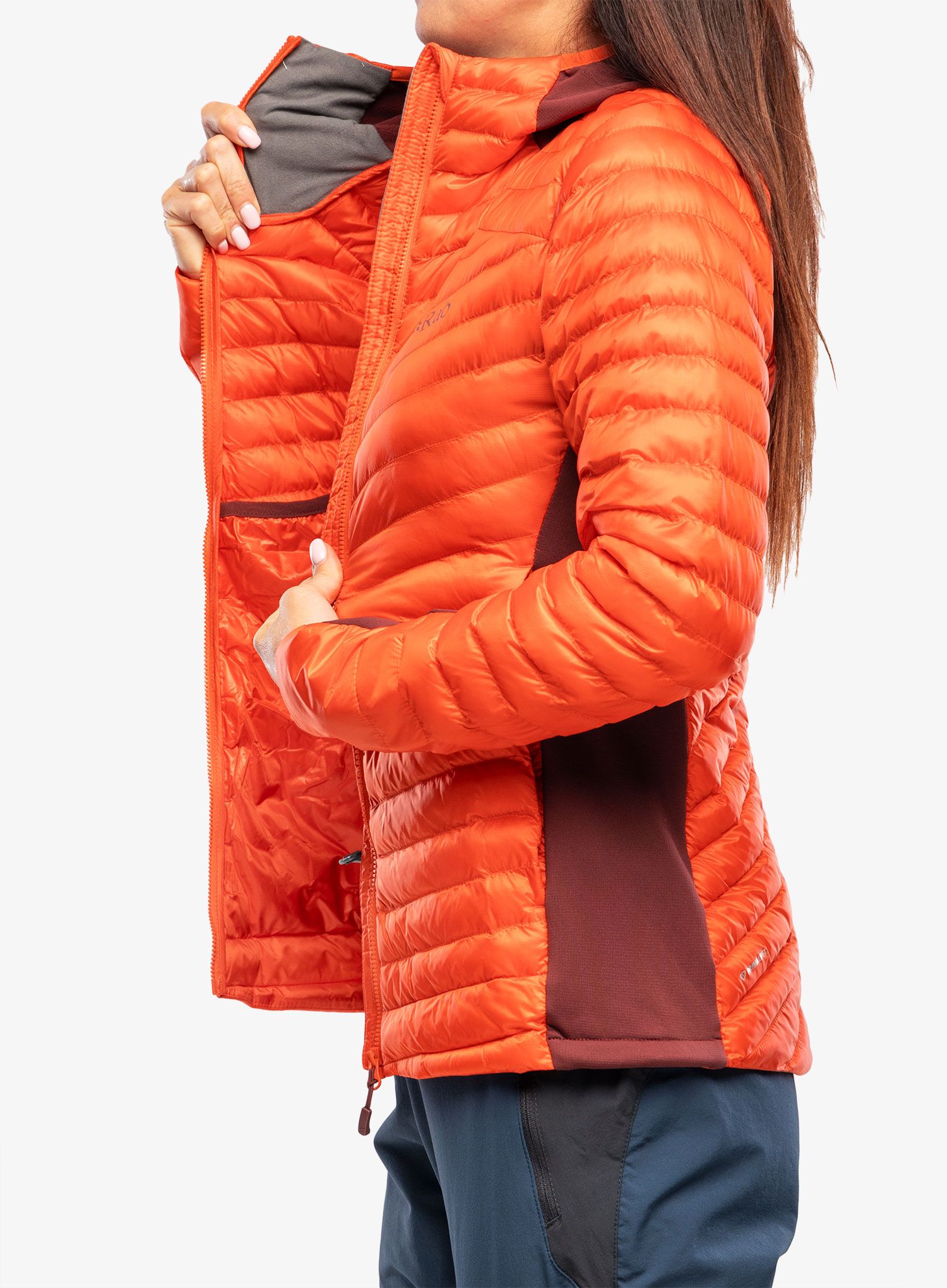 Ženska jakna Rab Cirrus Flex 2.0 Hoody - red grapefruit