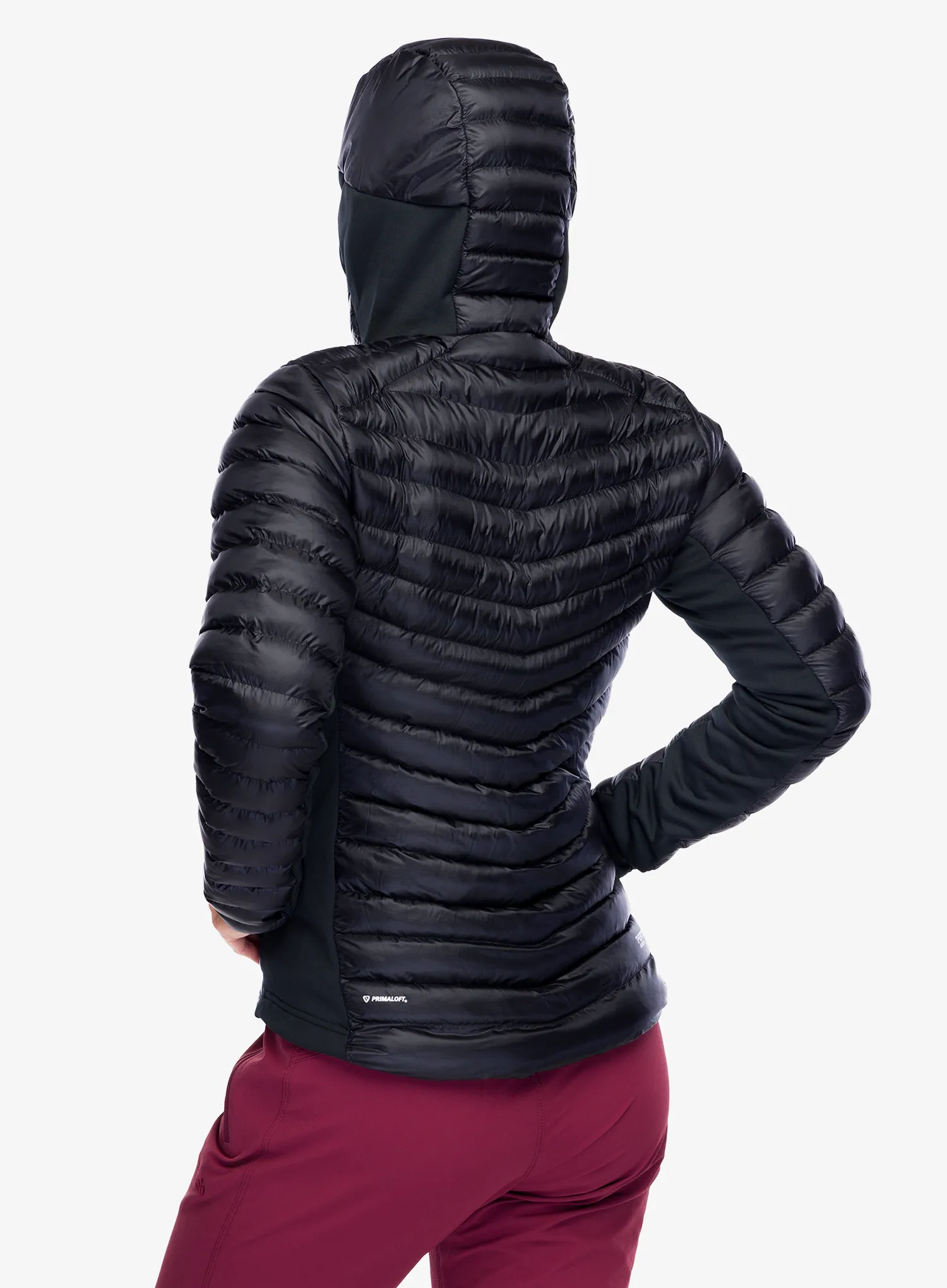 Jakna s postavom ženska Rab Cirrus Flex Hoody - black