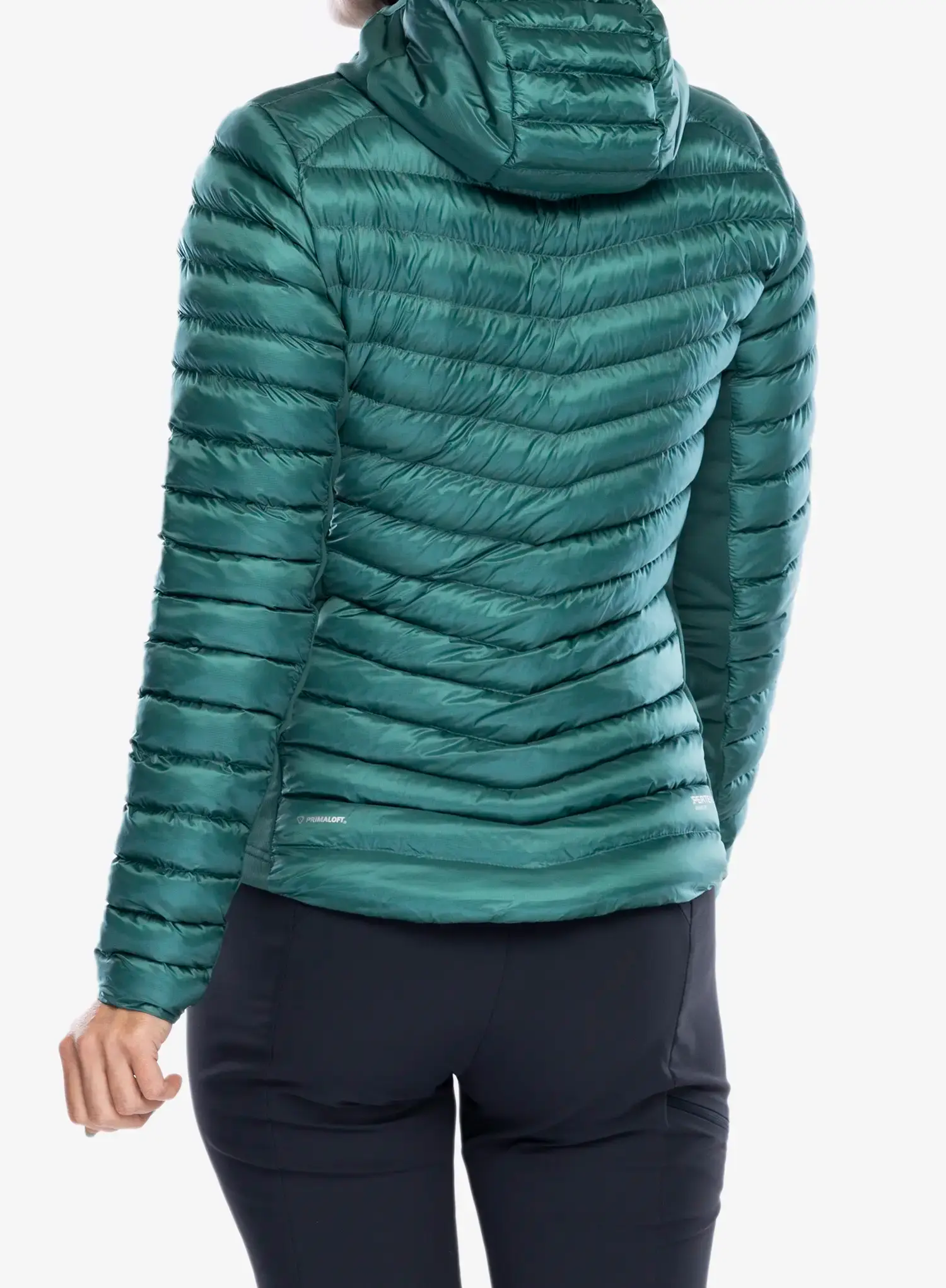 Jakna s postavom ženska Rab Cirrus Flex Hoody - eucalyptus/green slate