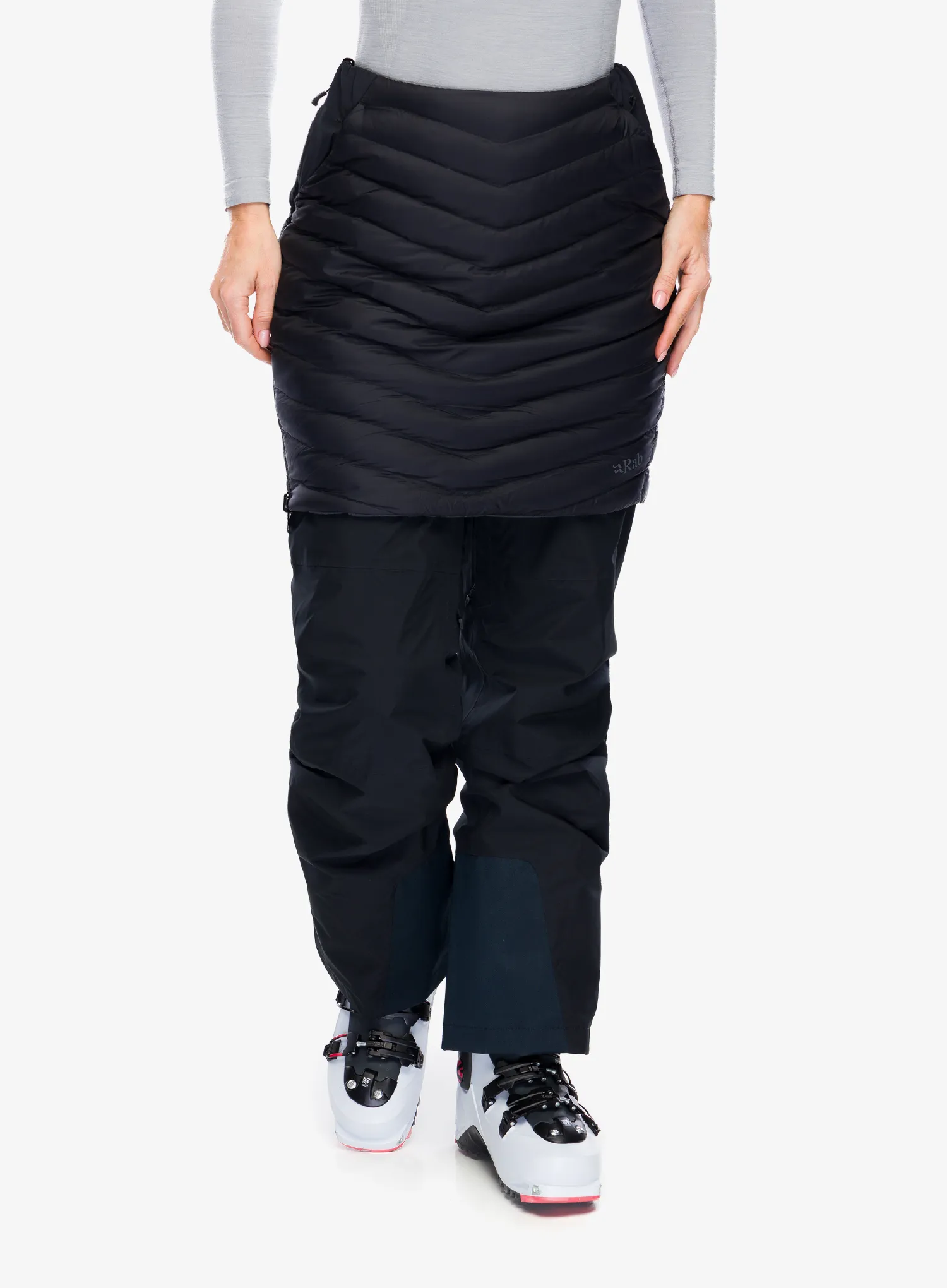 Suknja s postavom Rab Cirrus Skirt - black/graphene