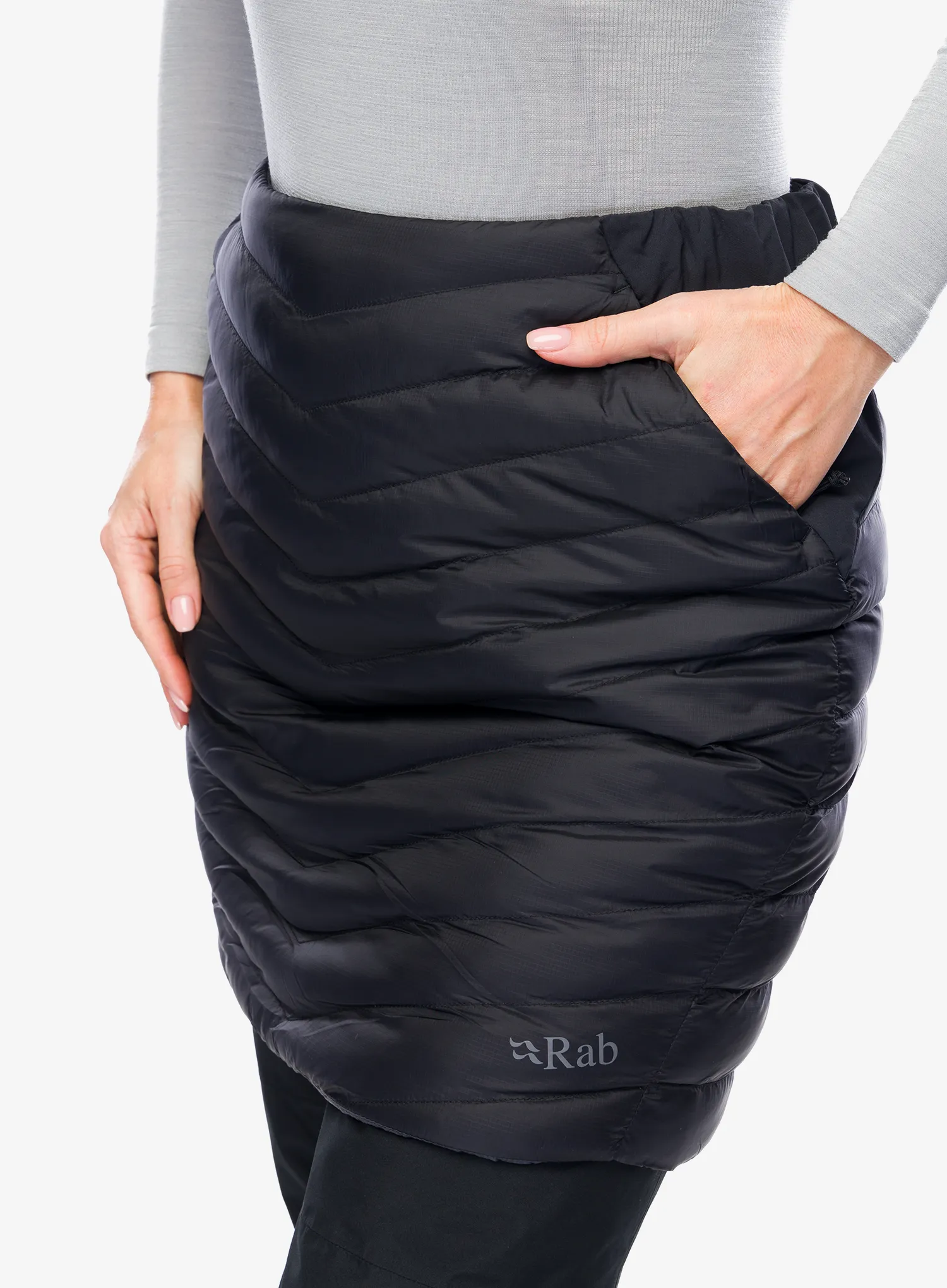 Suknja s postavom Rab Cirrus Skirt - black/graphene
