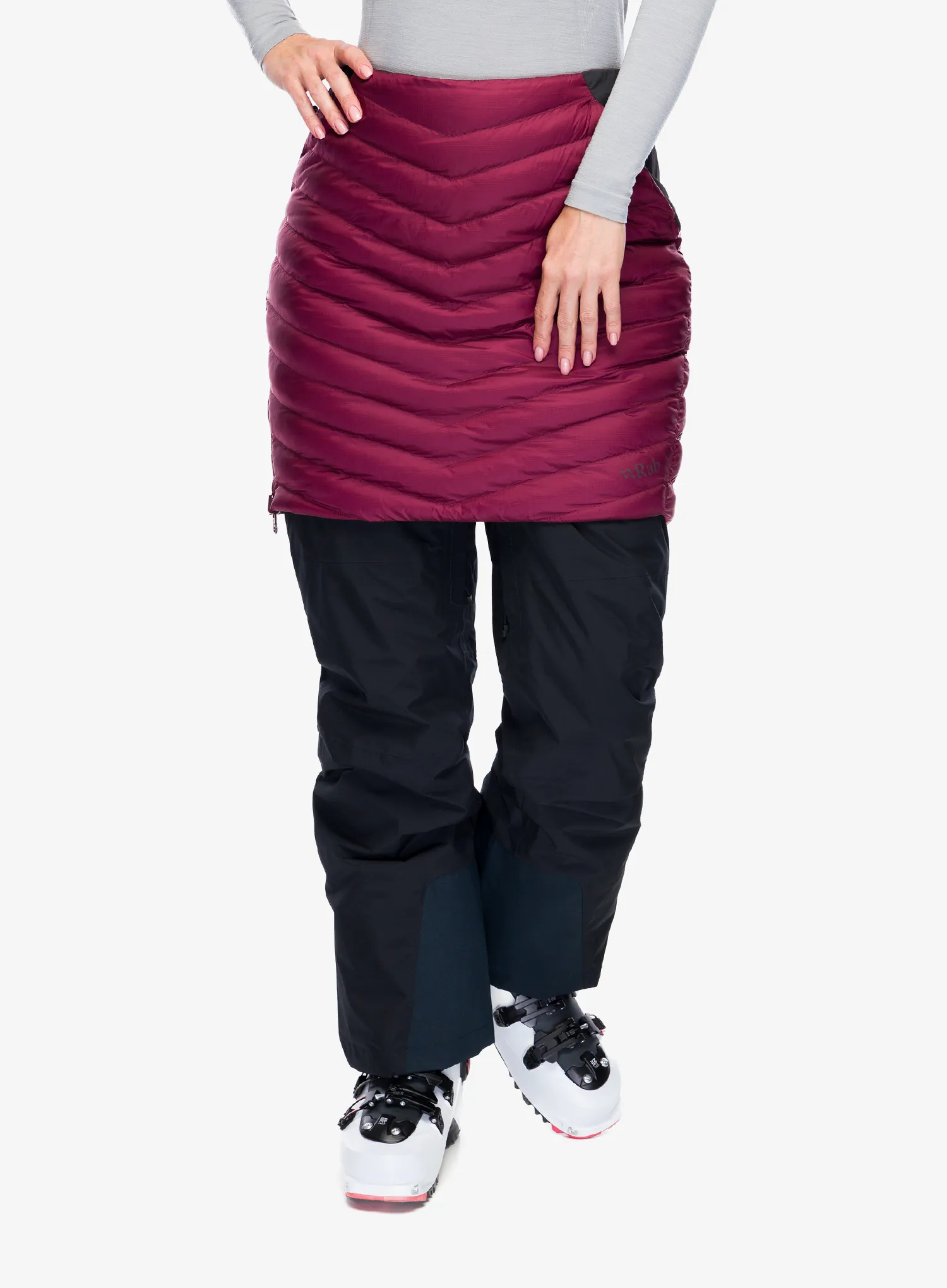 Suknja s postavom Rab Cirrus Skirt - deep heather/black