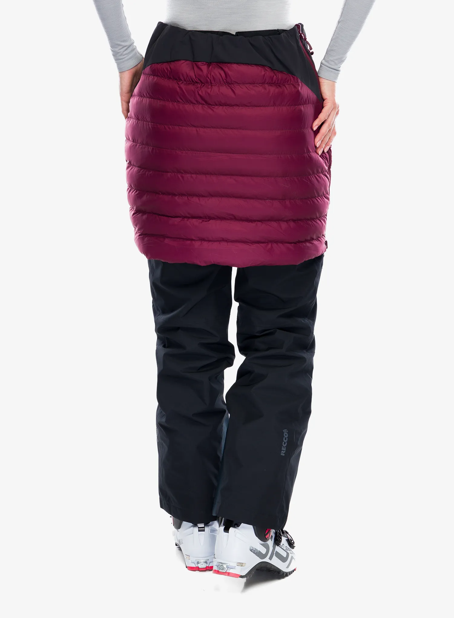 Suknja s postavom Rab Cirrus Skirt - deep heather/black