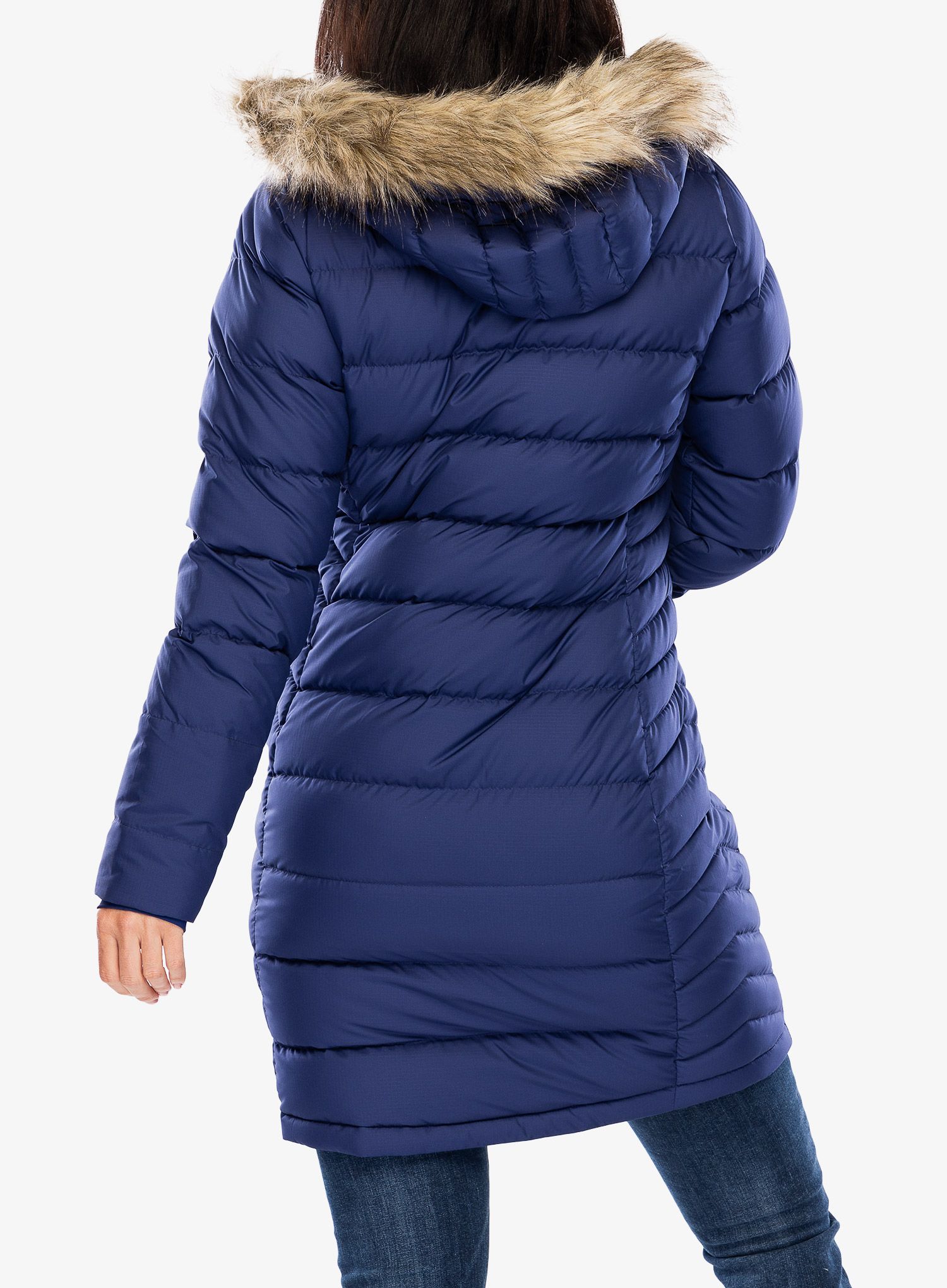 Ženski perjani kaput Rab Deep Cover Parka - patriot blue