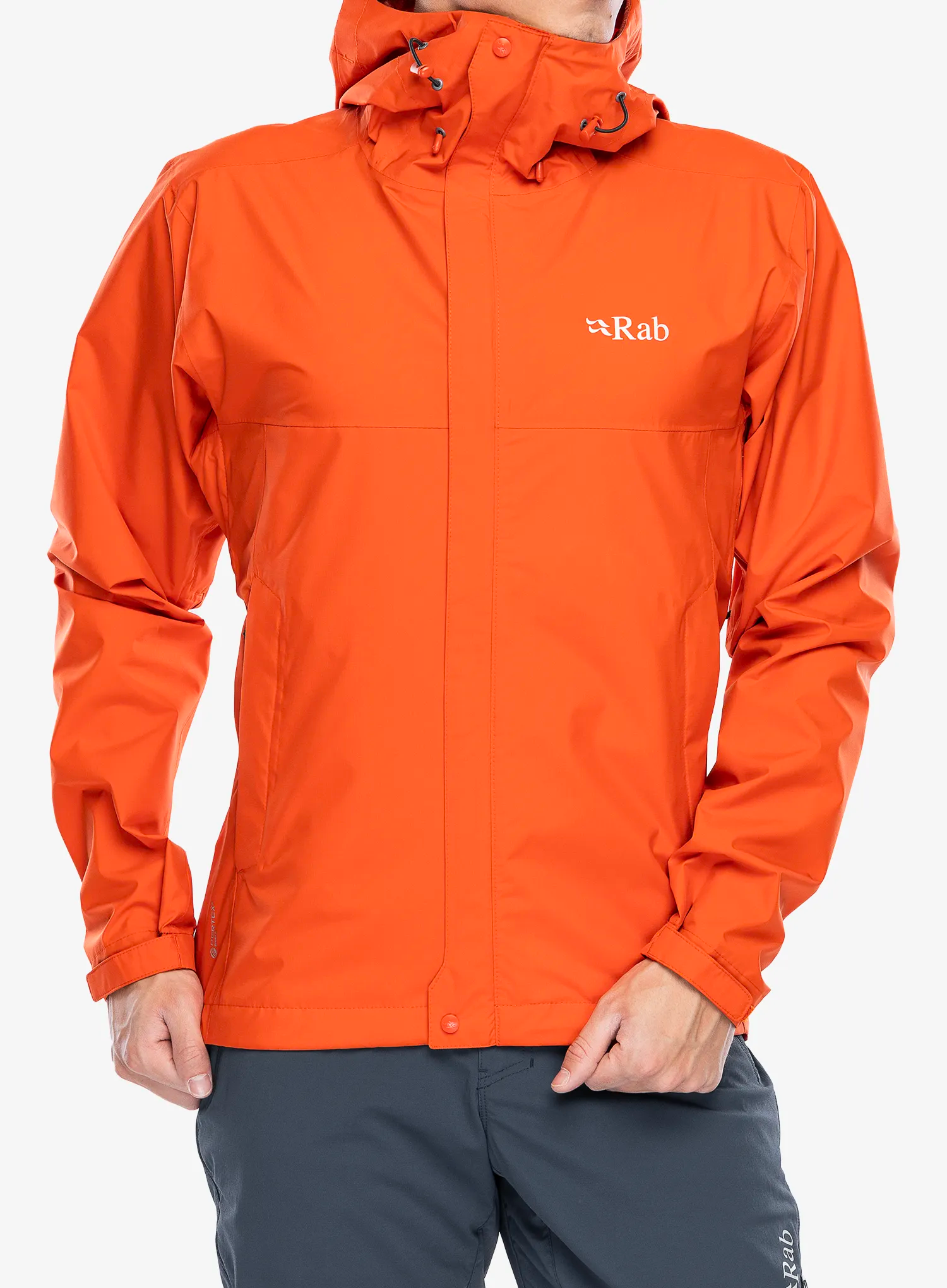 Kišna jakna Rab Downpour Eco Jacket - firecracker