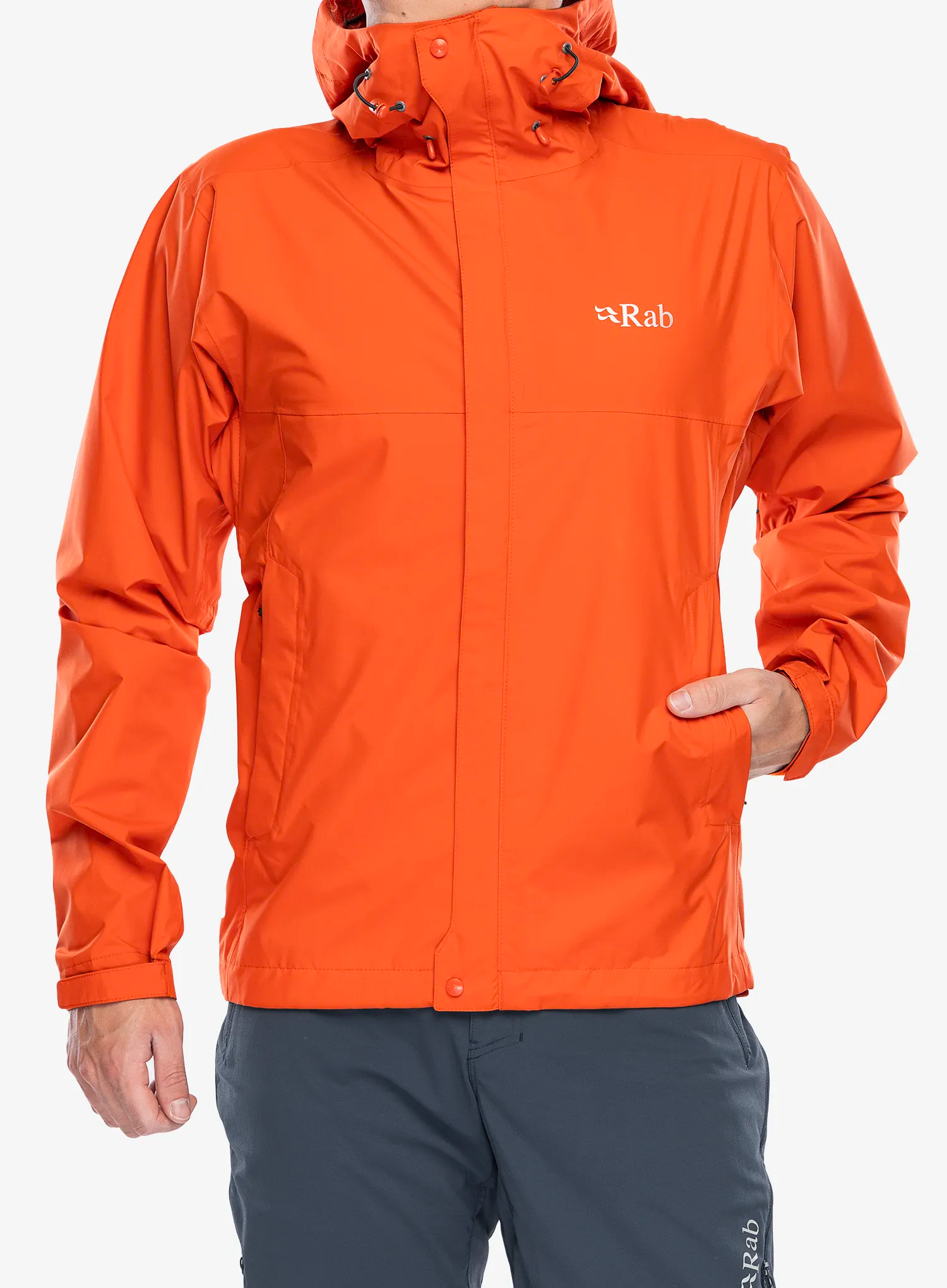 Kišna jakna Rab Downpour Eco Jacket - firecracker