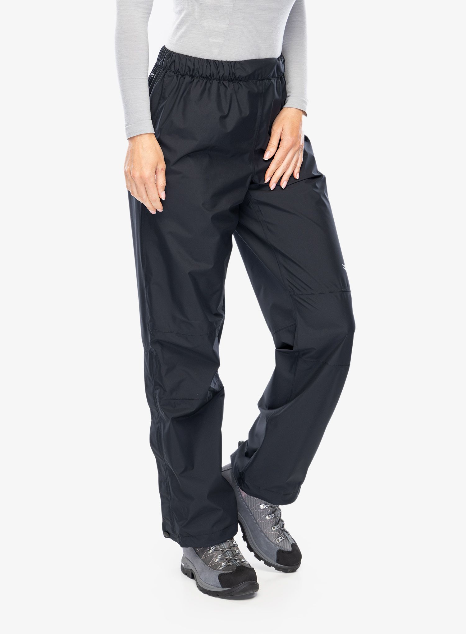 Ženske kišne hlače Rab Downpour Eco Pants - black