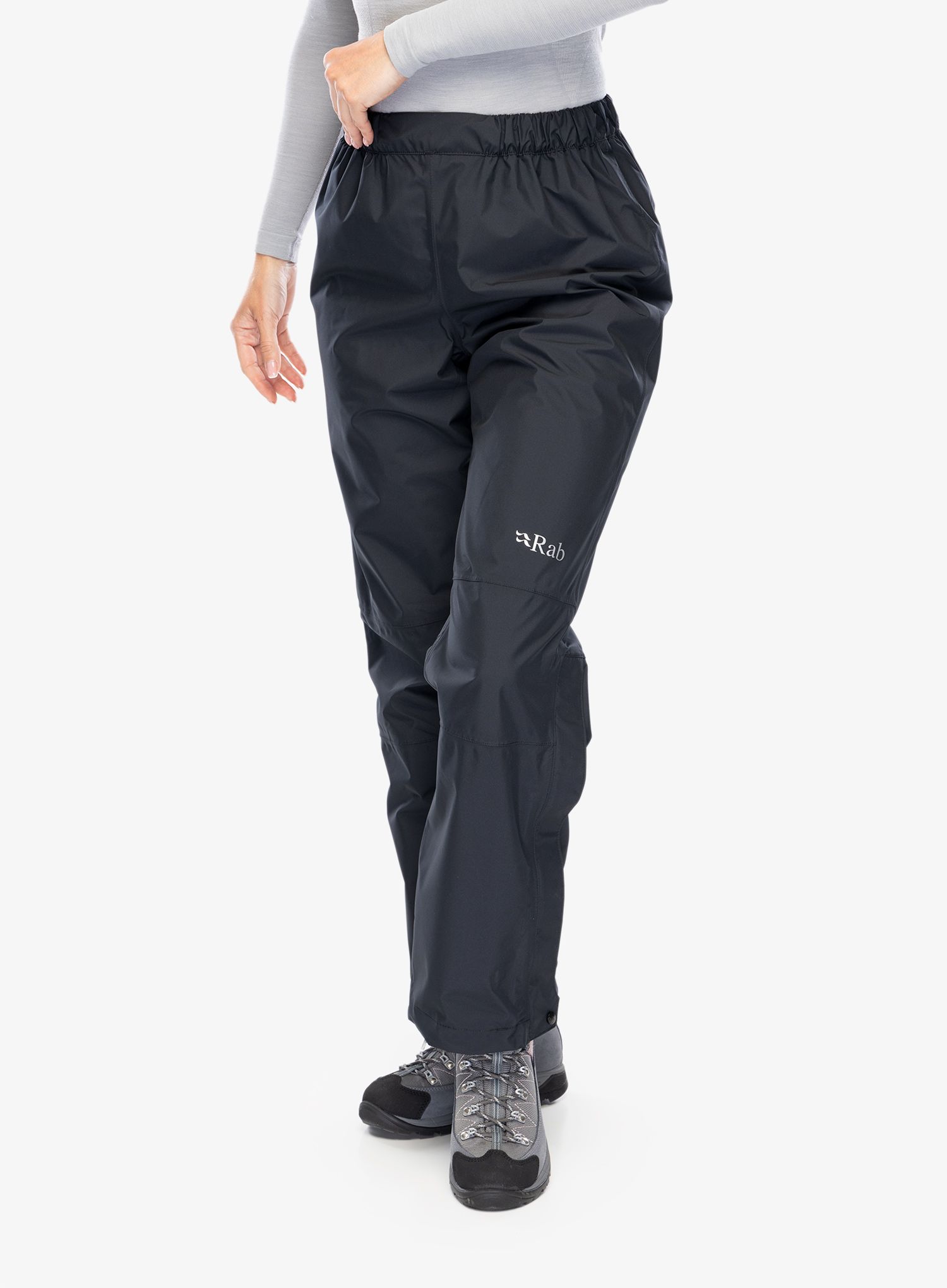 Ženske kišne hlače Rab Downpour Eco Pants - black